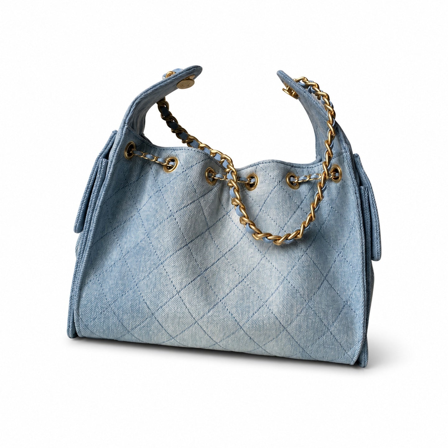 Chanel Denim Gold Bag