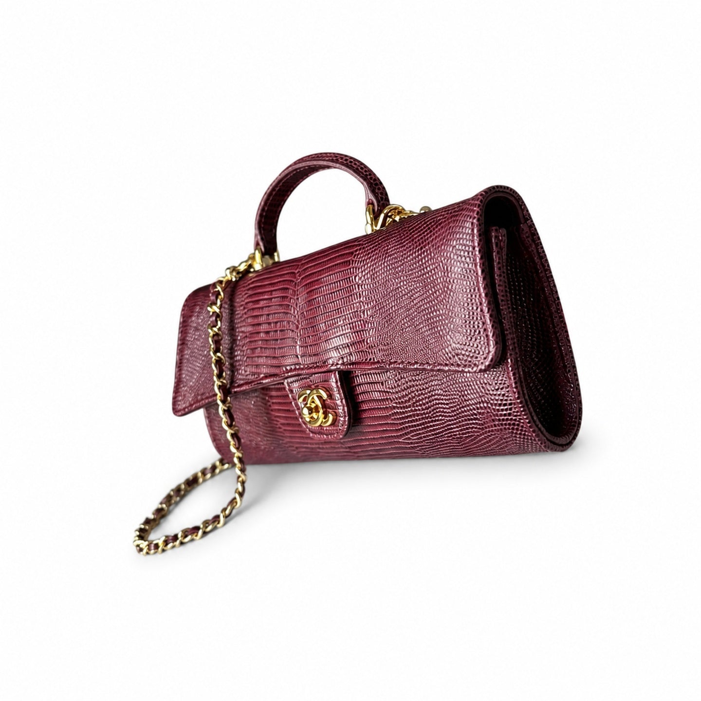 Chanel Leather Gold Handbag