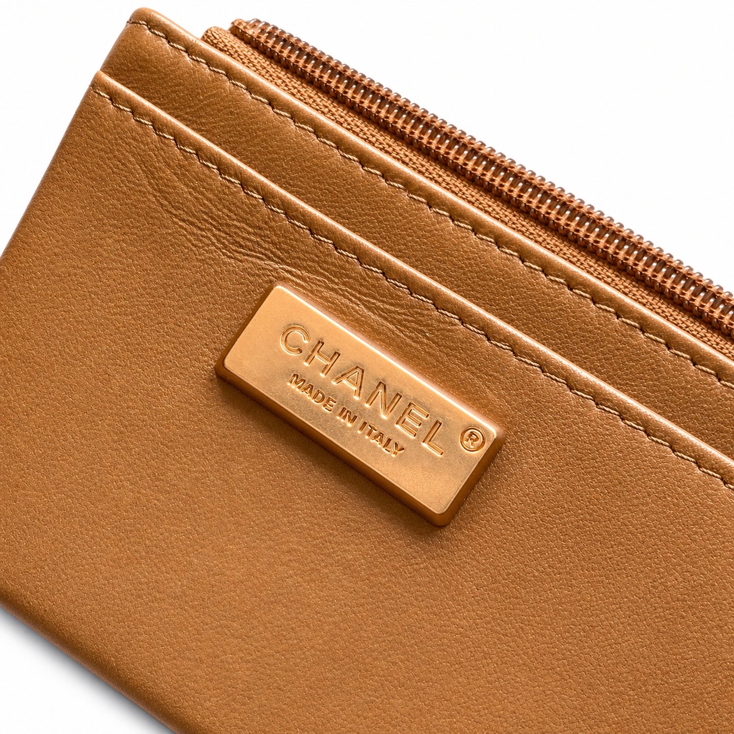 Chanel Suede Patent Leather Brown Handbag