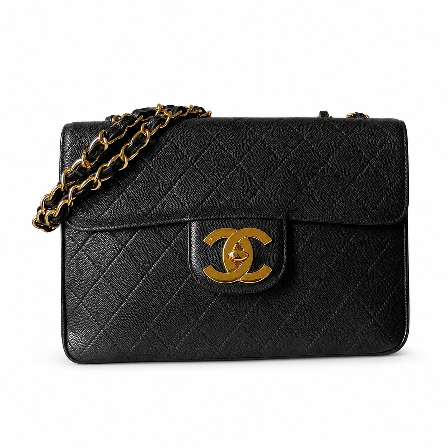 Chanel Classic Flap Reversible Large Gold Bag