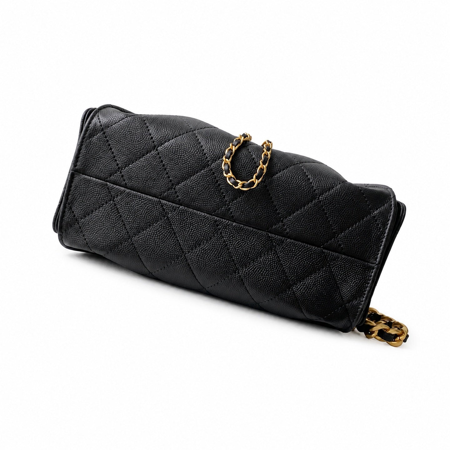 Chanel Mini Denim Leather Gold Shoulder Bag