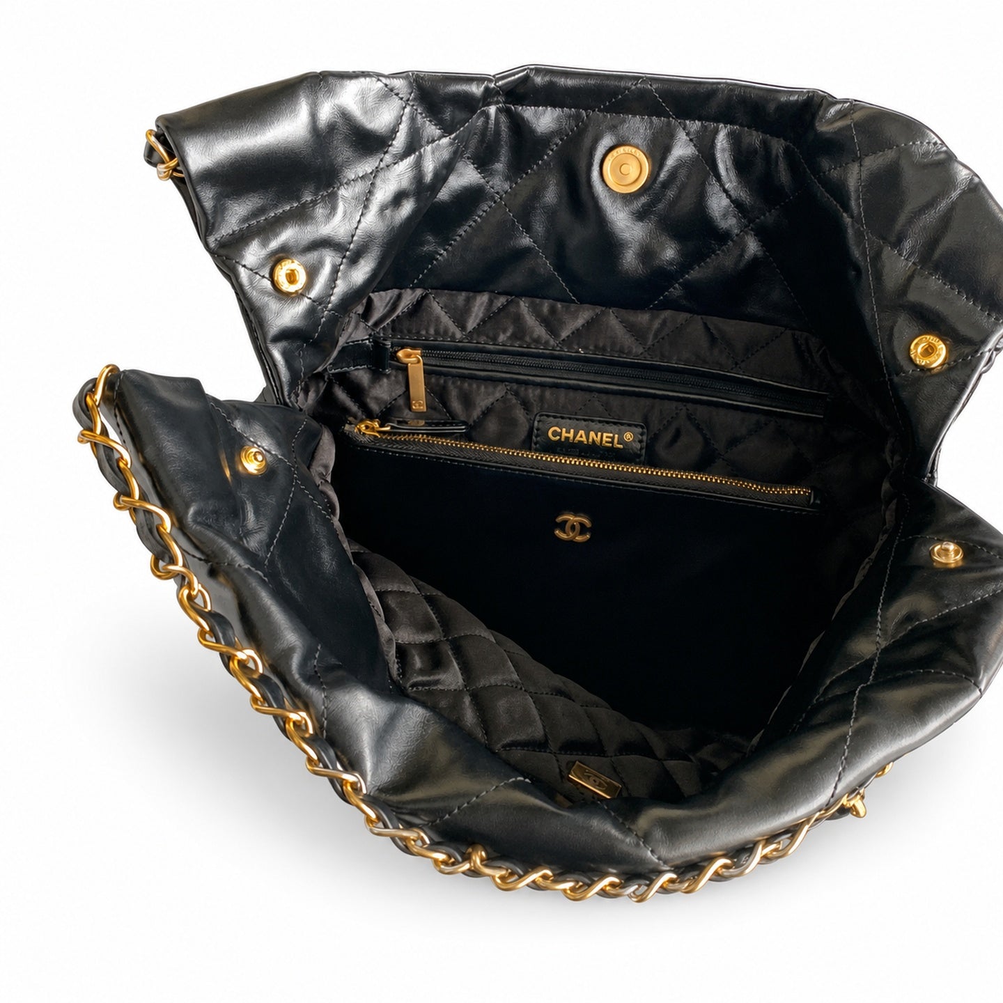 Chanel Small Leather Shopping Bag