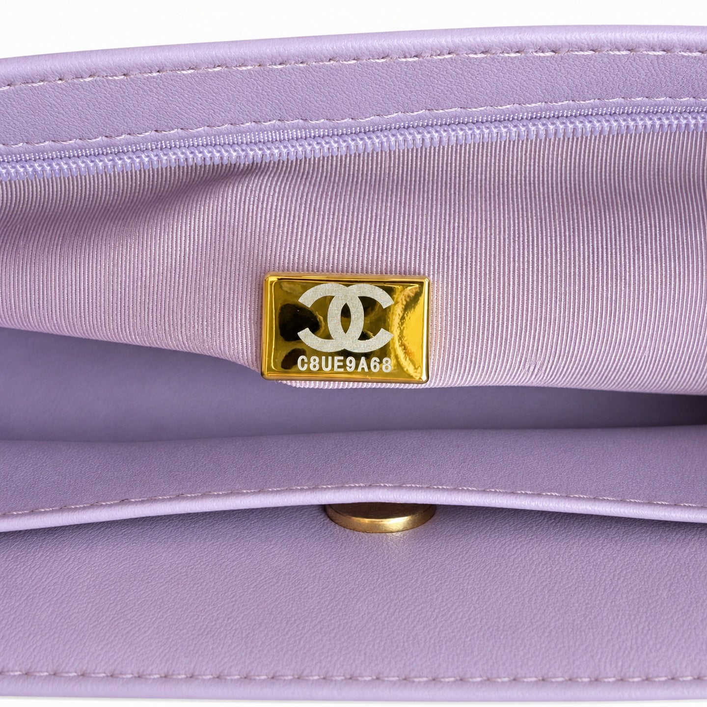 Chanel Black Purple Handbag