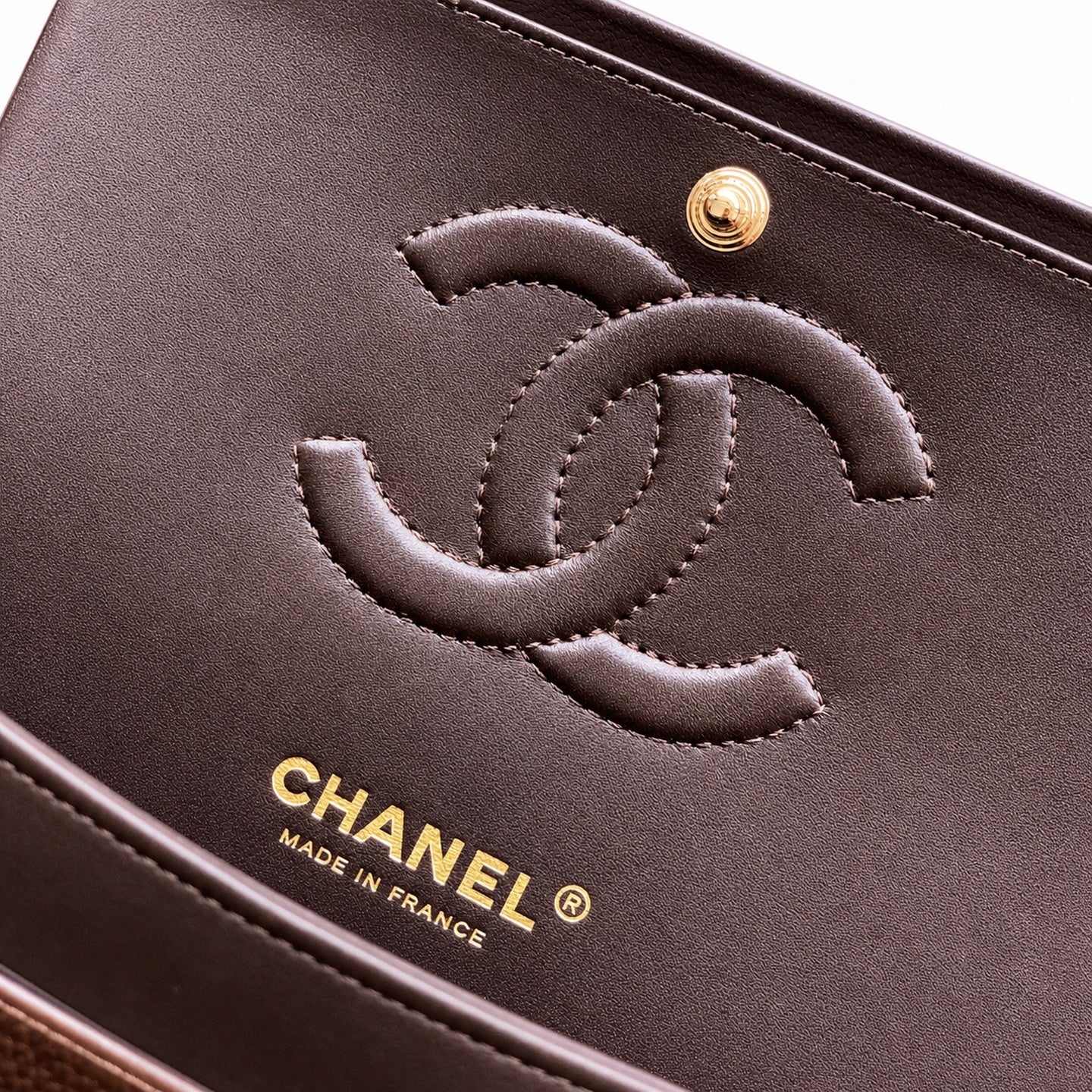 Chanel Velvet Brown Blue Purple Bag