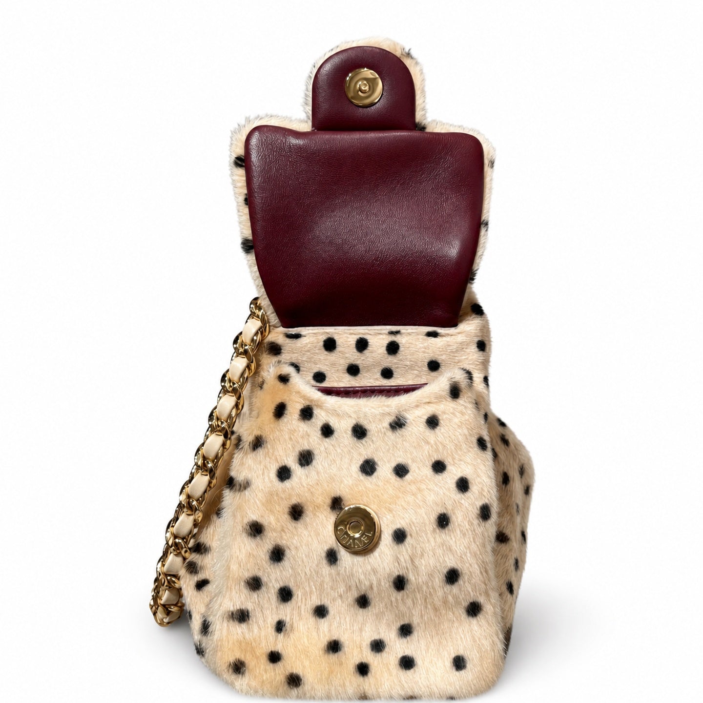 Chanel Mini Suede Tweed Bag