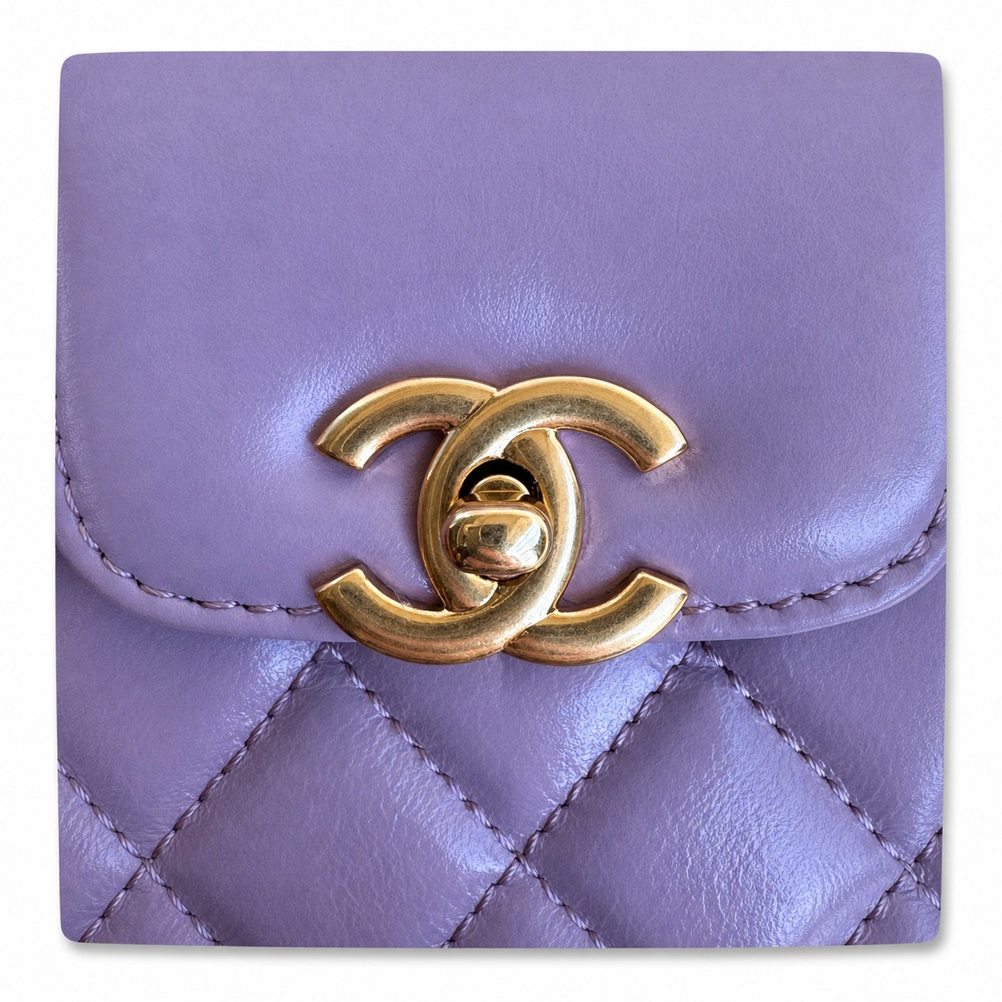 Chanel Black Purple Handbag