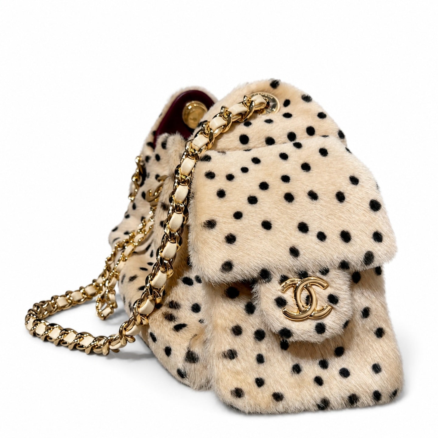 Chanel Mini Suede Tweed Bag