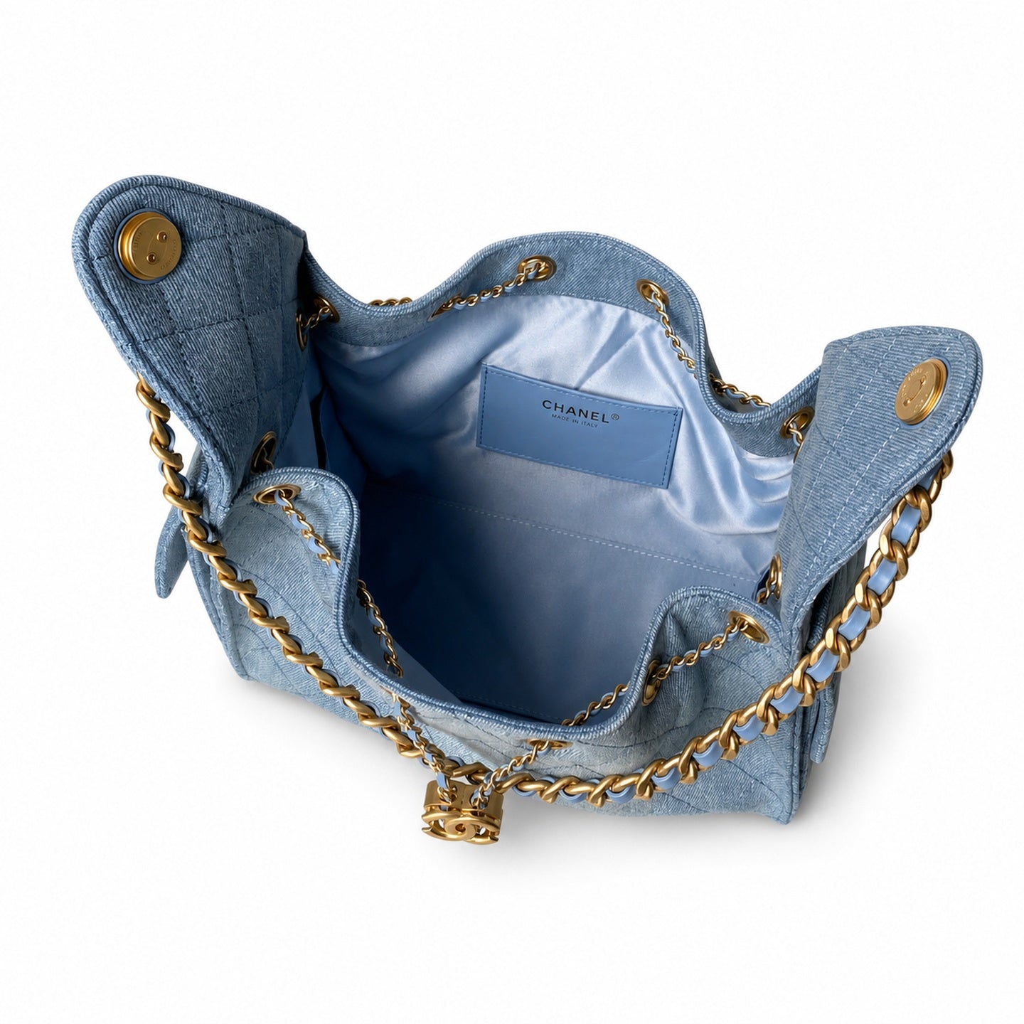 Chanel Denim Gold Bag