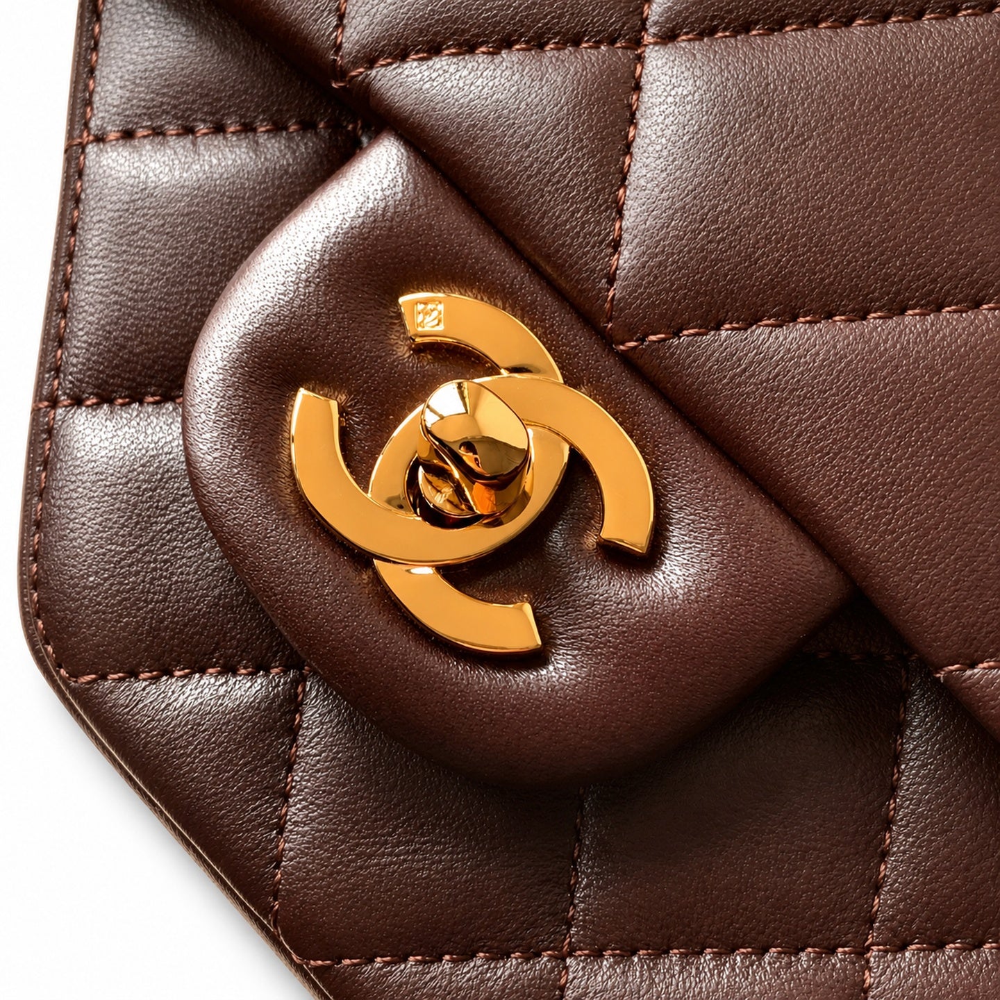 Chanel Reversible Mini Leather Black Brown Bag