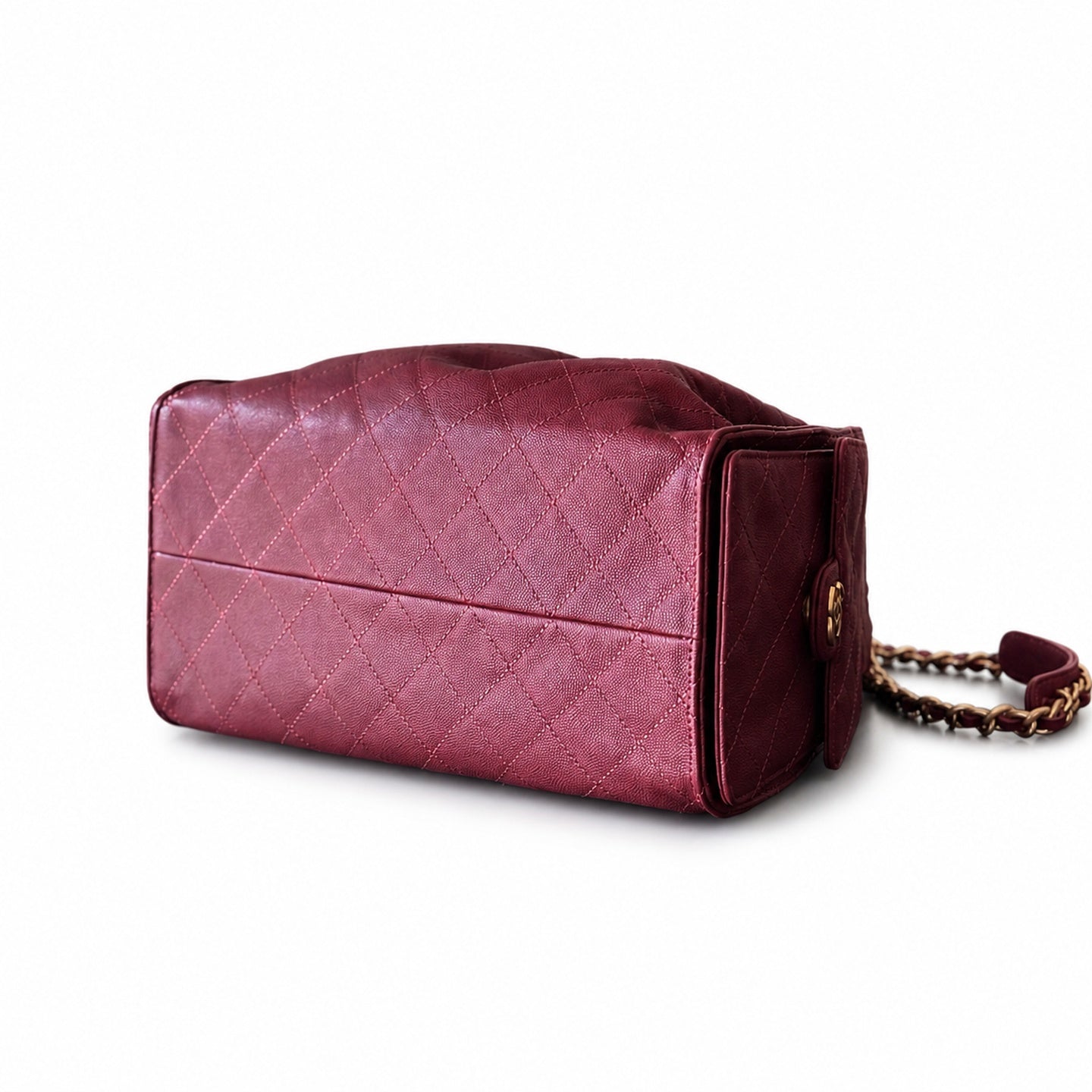 Chanel Medium Leather Gold Shopping Bag