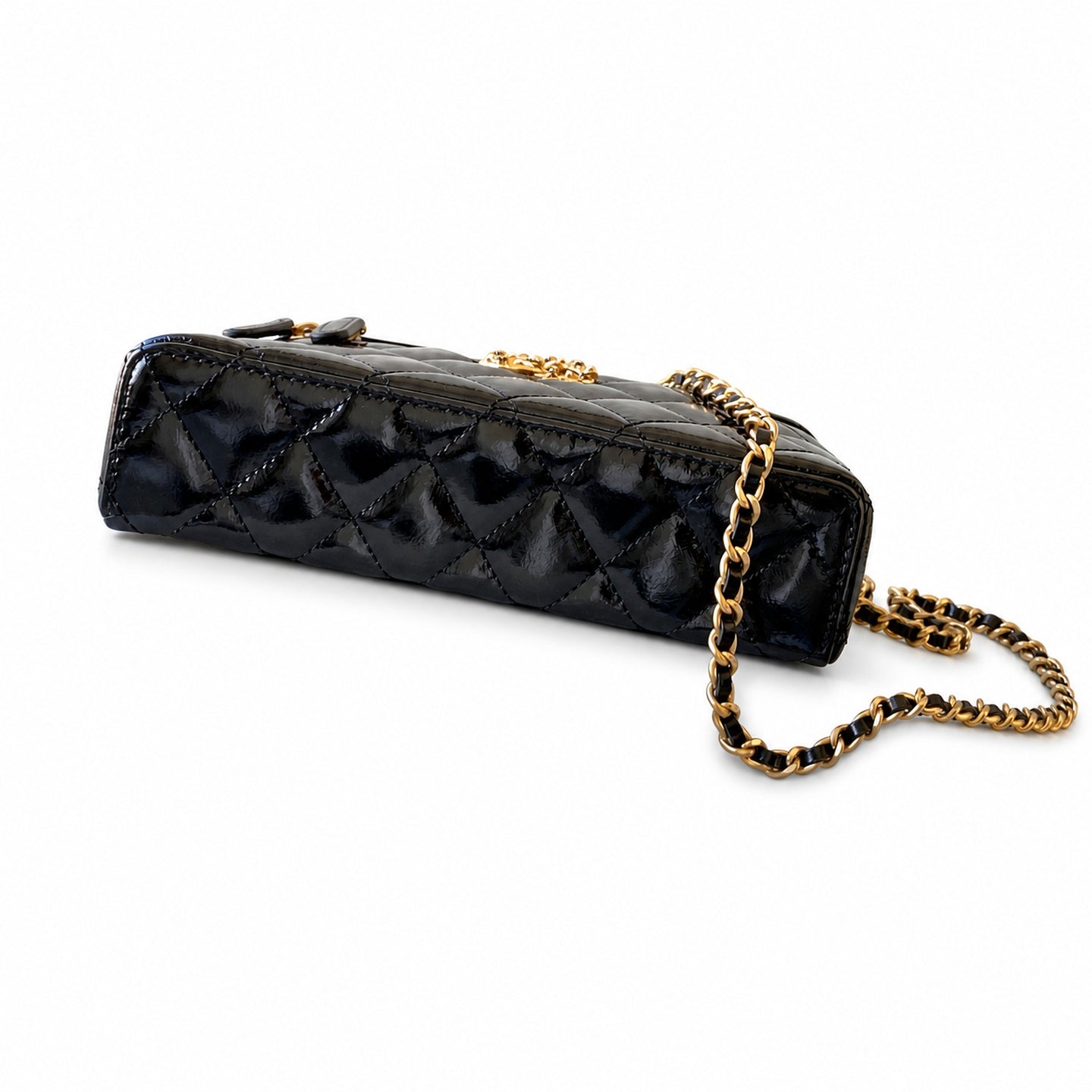 Chanel Leather Black Gold Bag