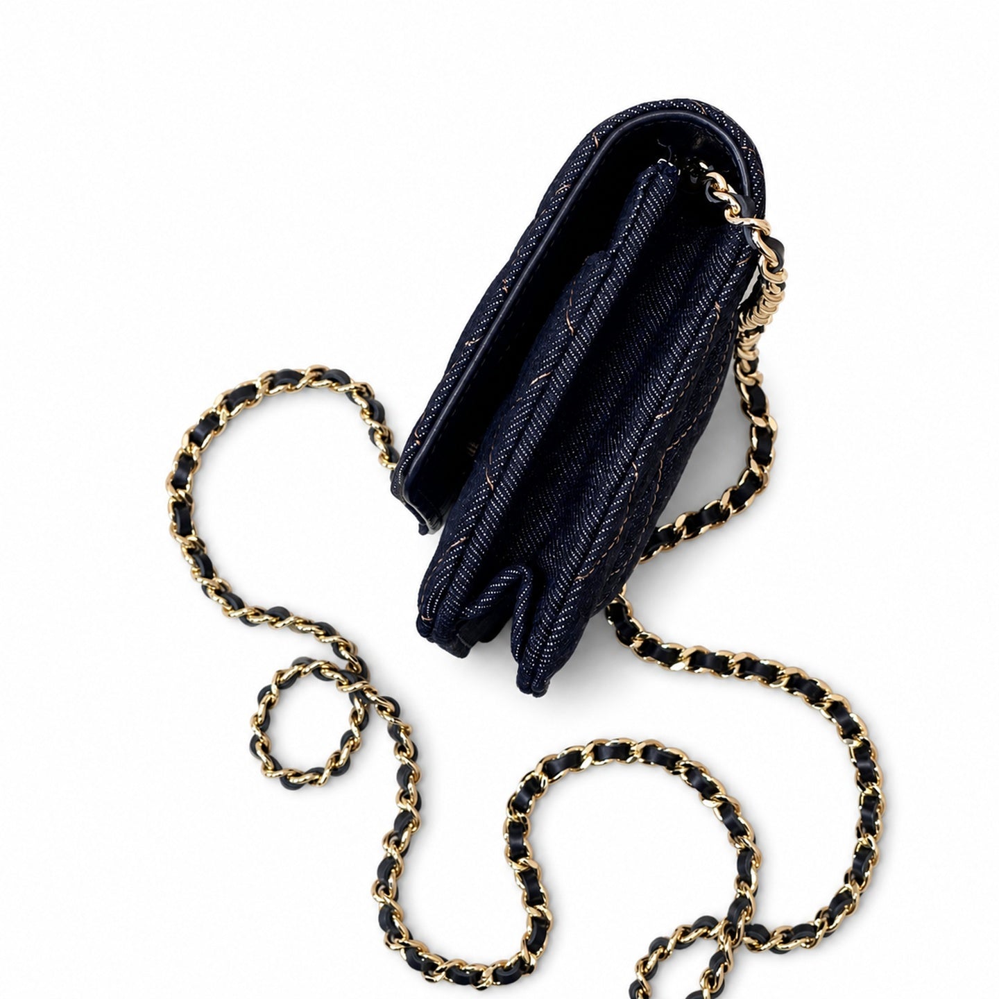 Chanel Supreme Small Denim Wallet on Chain