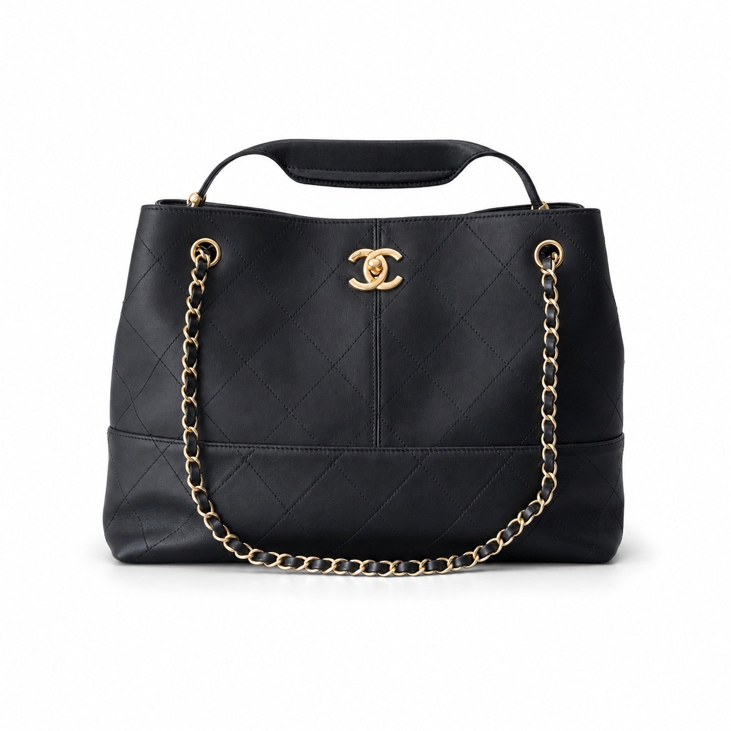 Chanel Large Suede Leather Bag