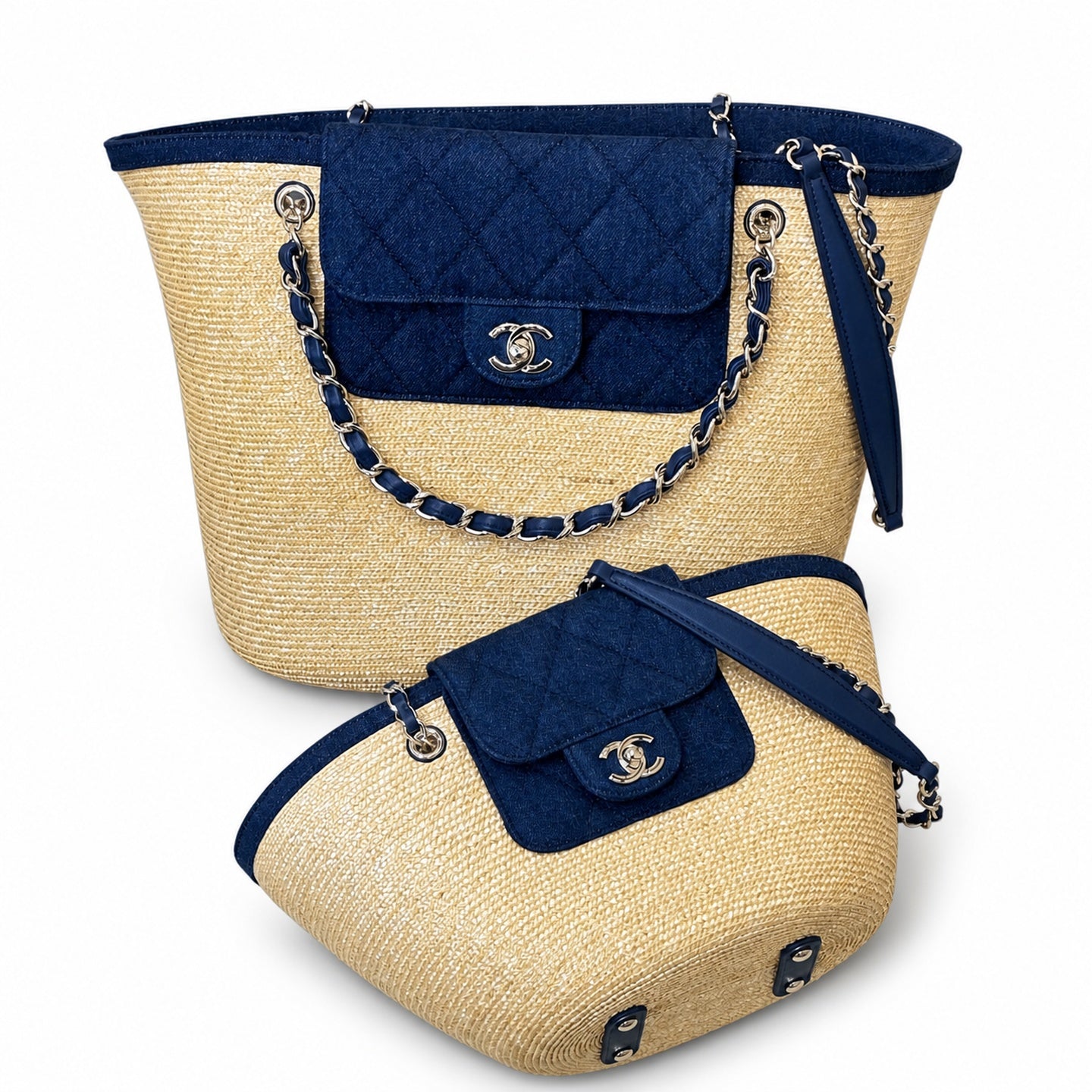 Chanel Small Raffia Bag