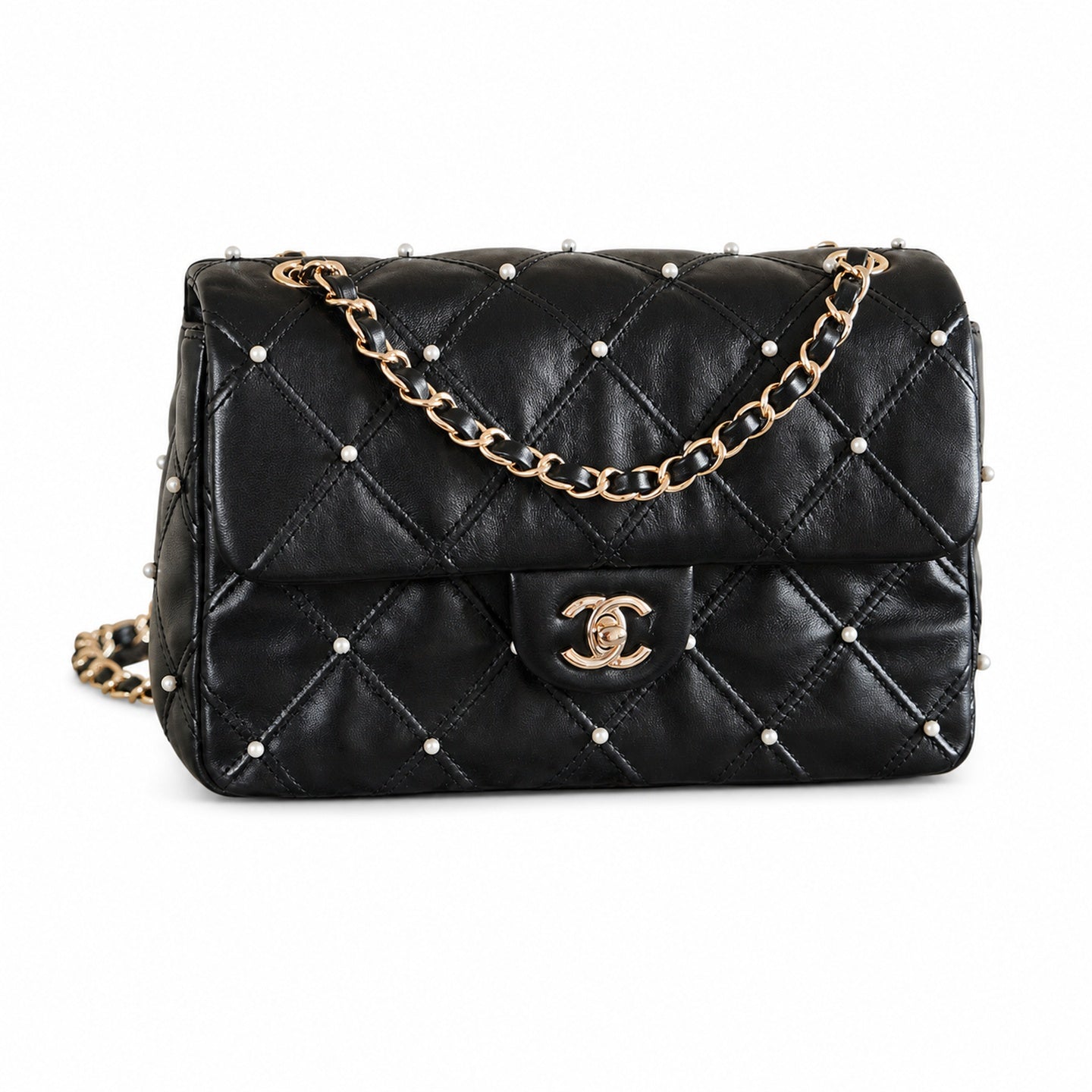 Chanel Cotton Leather Bag