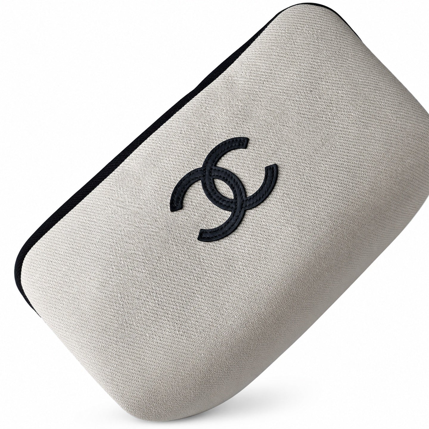 Chanel Small Embroidered Suede Leather Black Bag