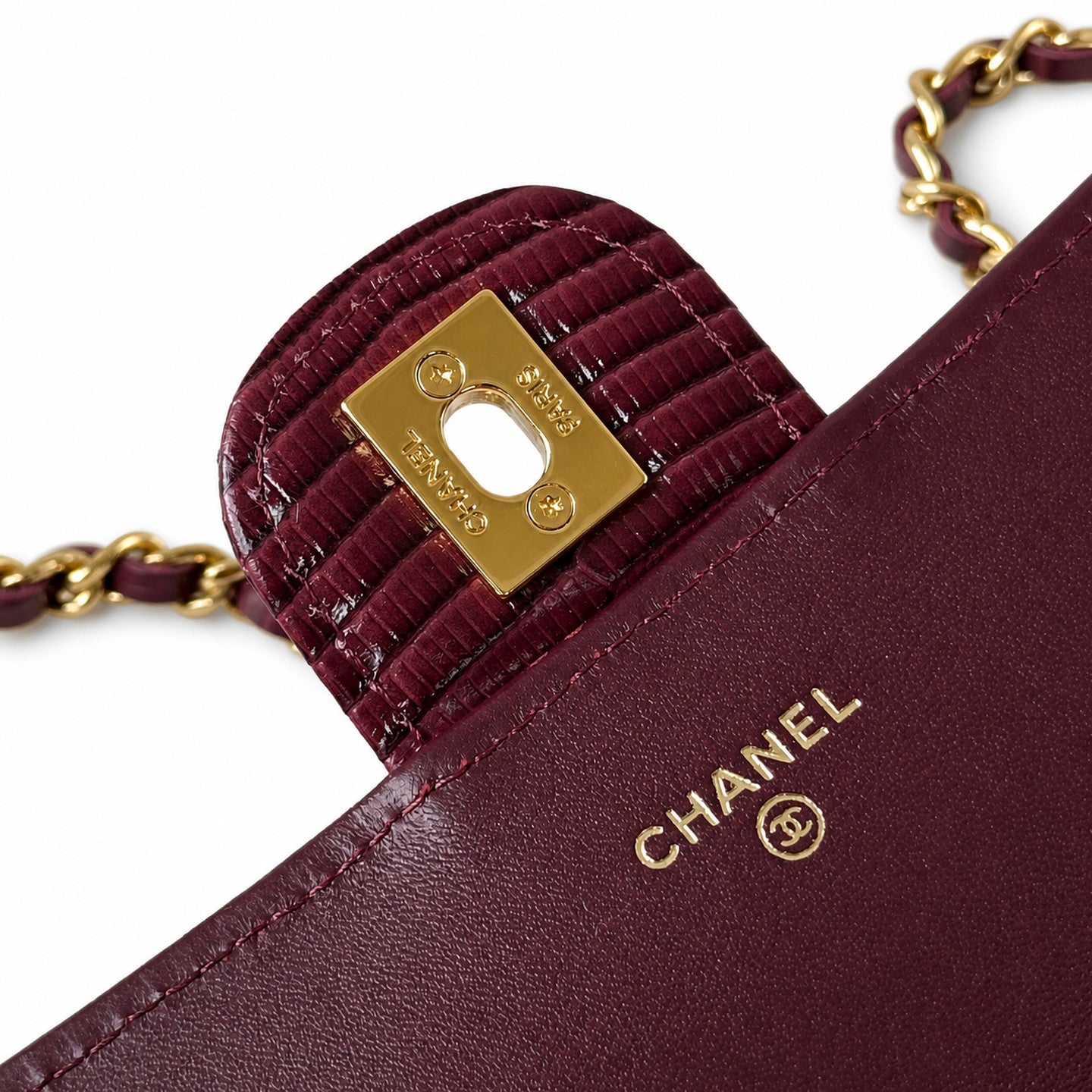 Chanel Leather Gold Handbag