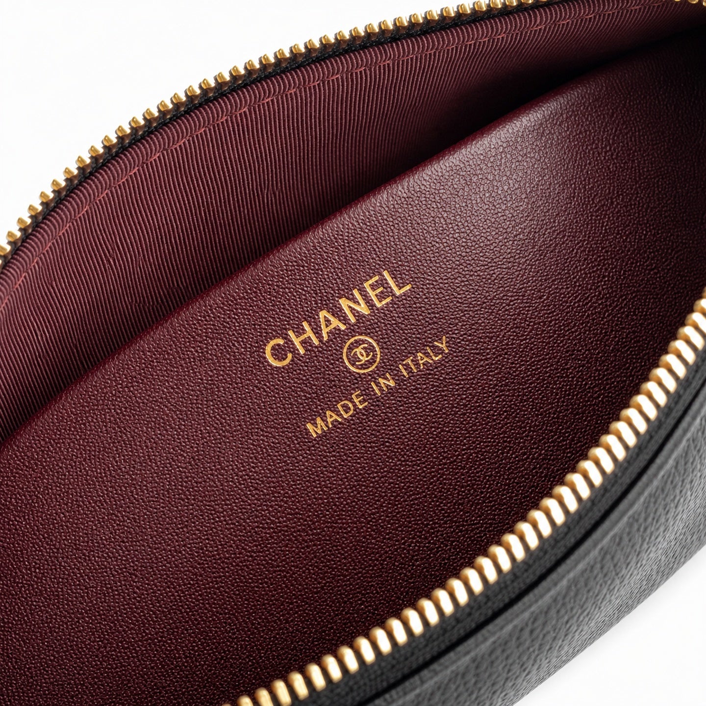 Chanel Small Leather Silver Bag