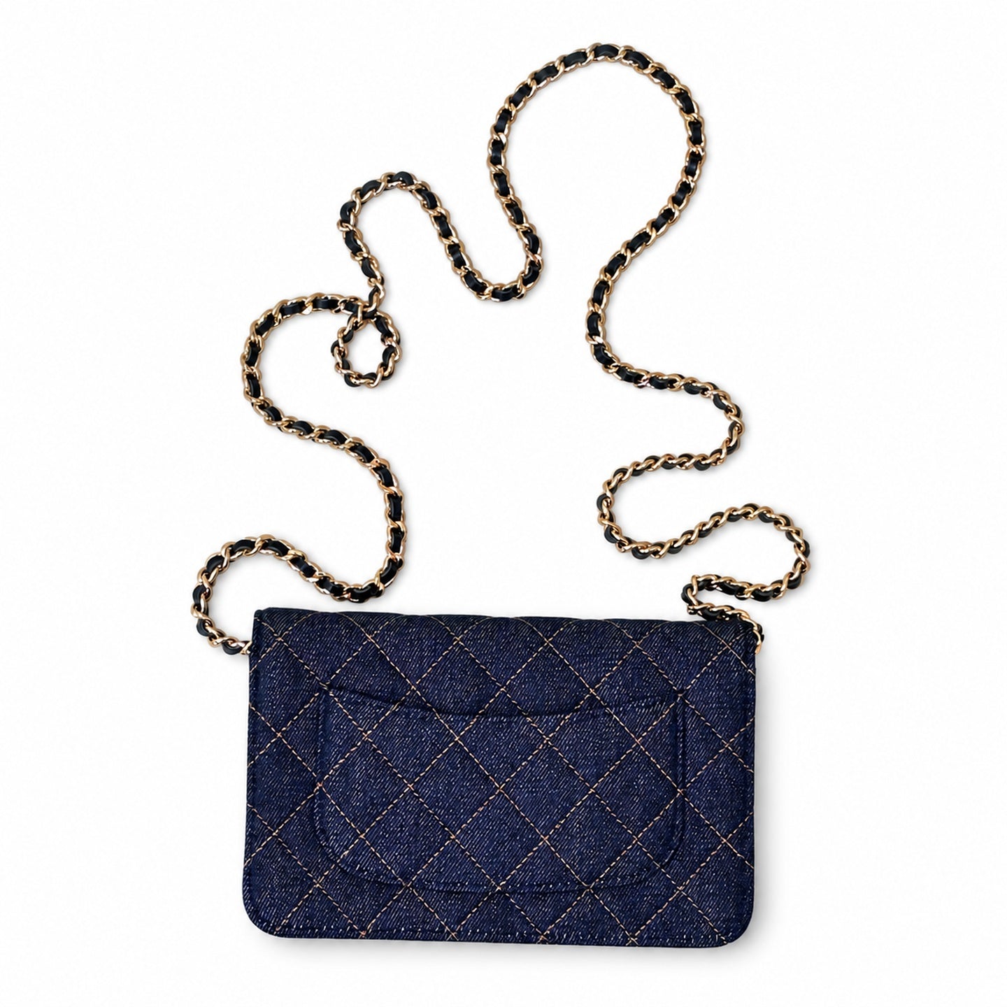 Chanel Supreme Small Denim Wallet on Chain