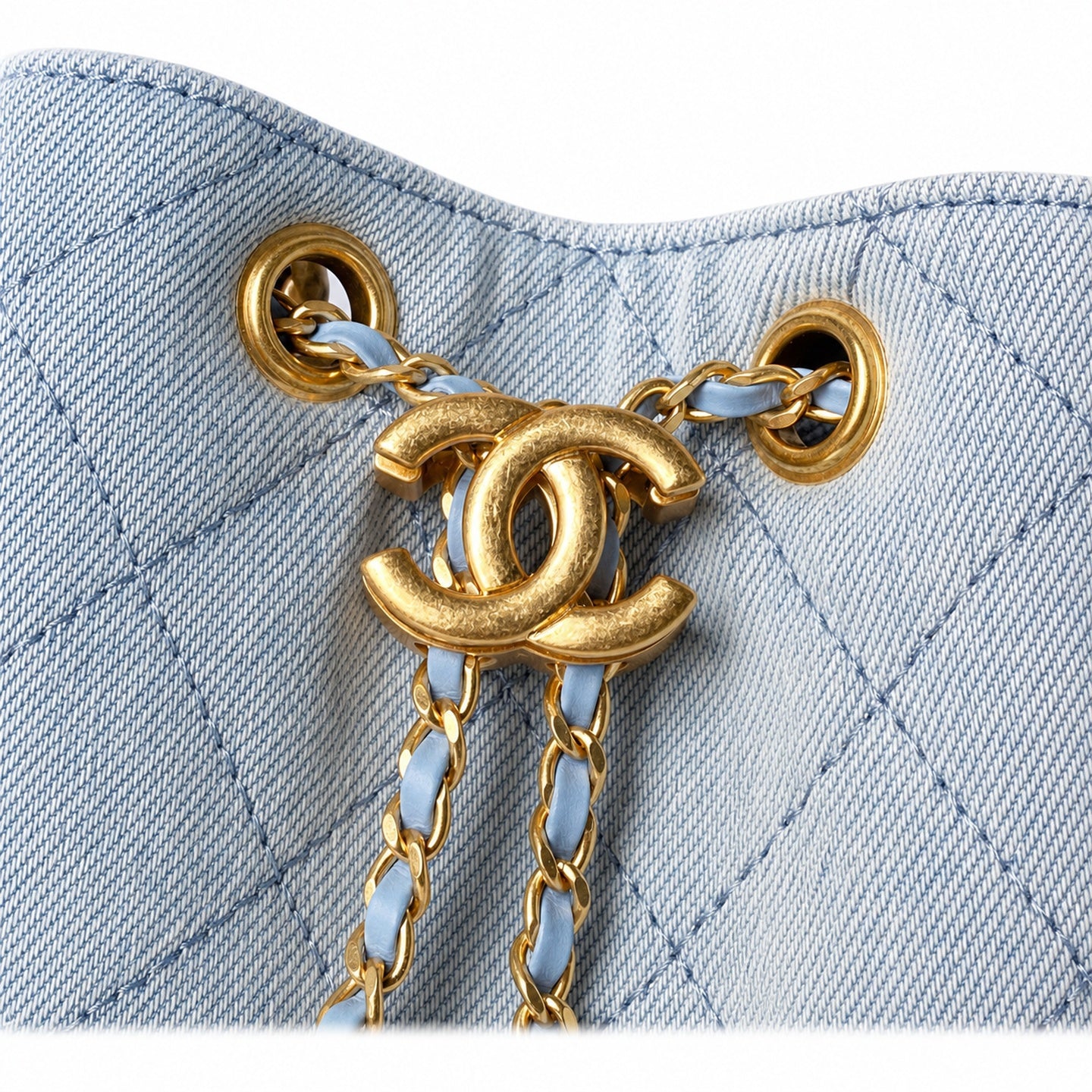 Chanel Denim Gold Bag