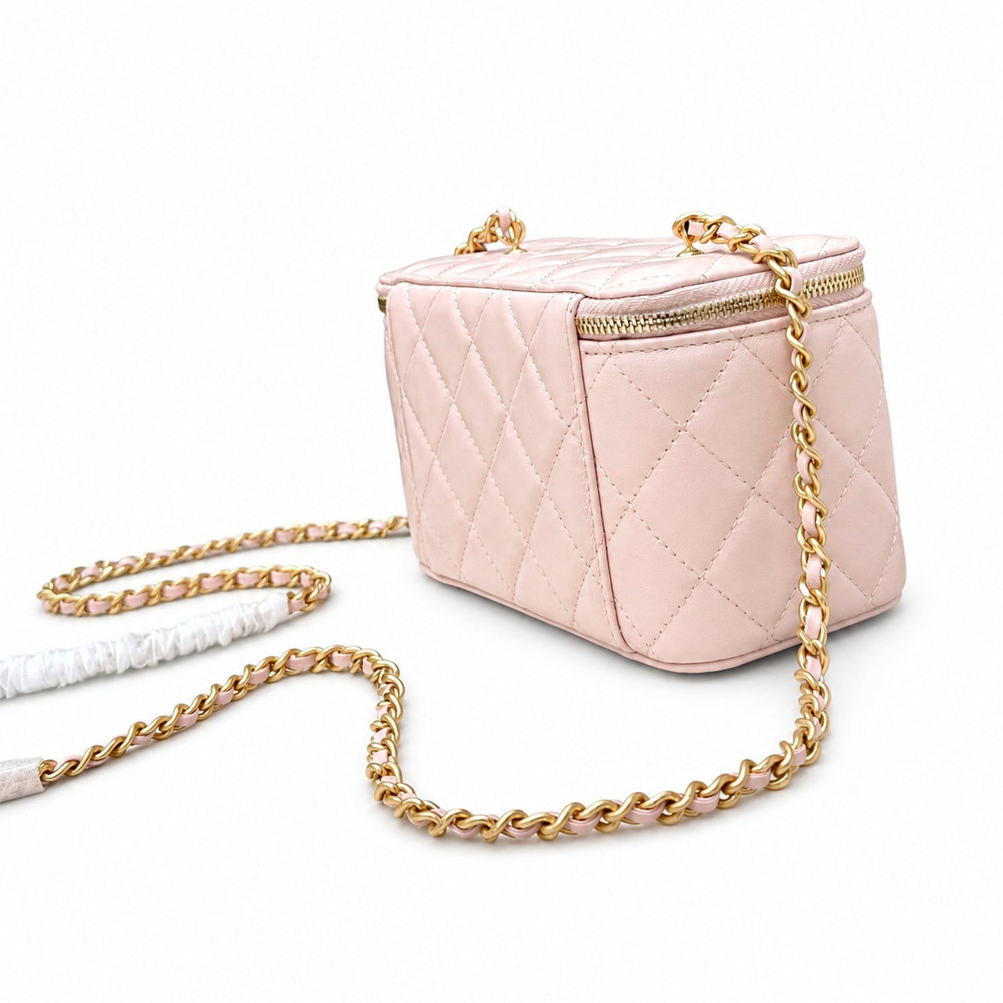 Chanel Mini Leather Gold Bag