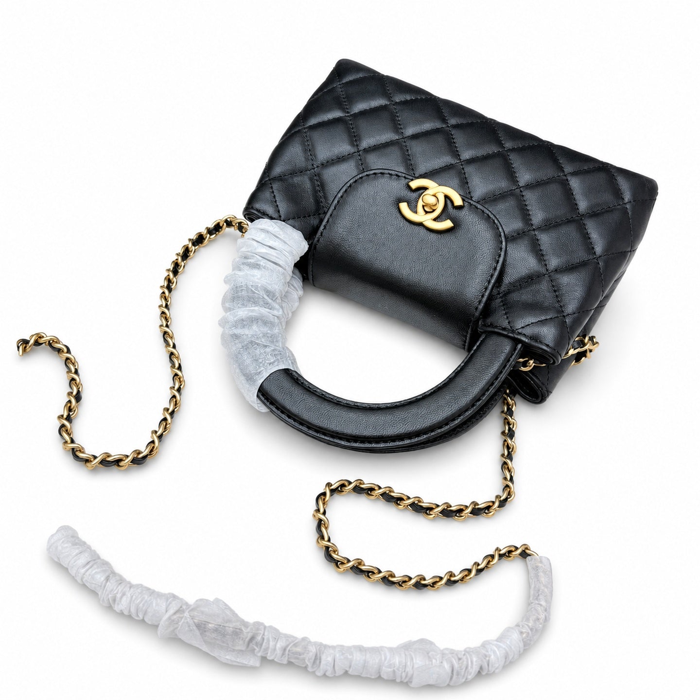 Chanel 25 Mini Leather Gold Bag