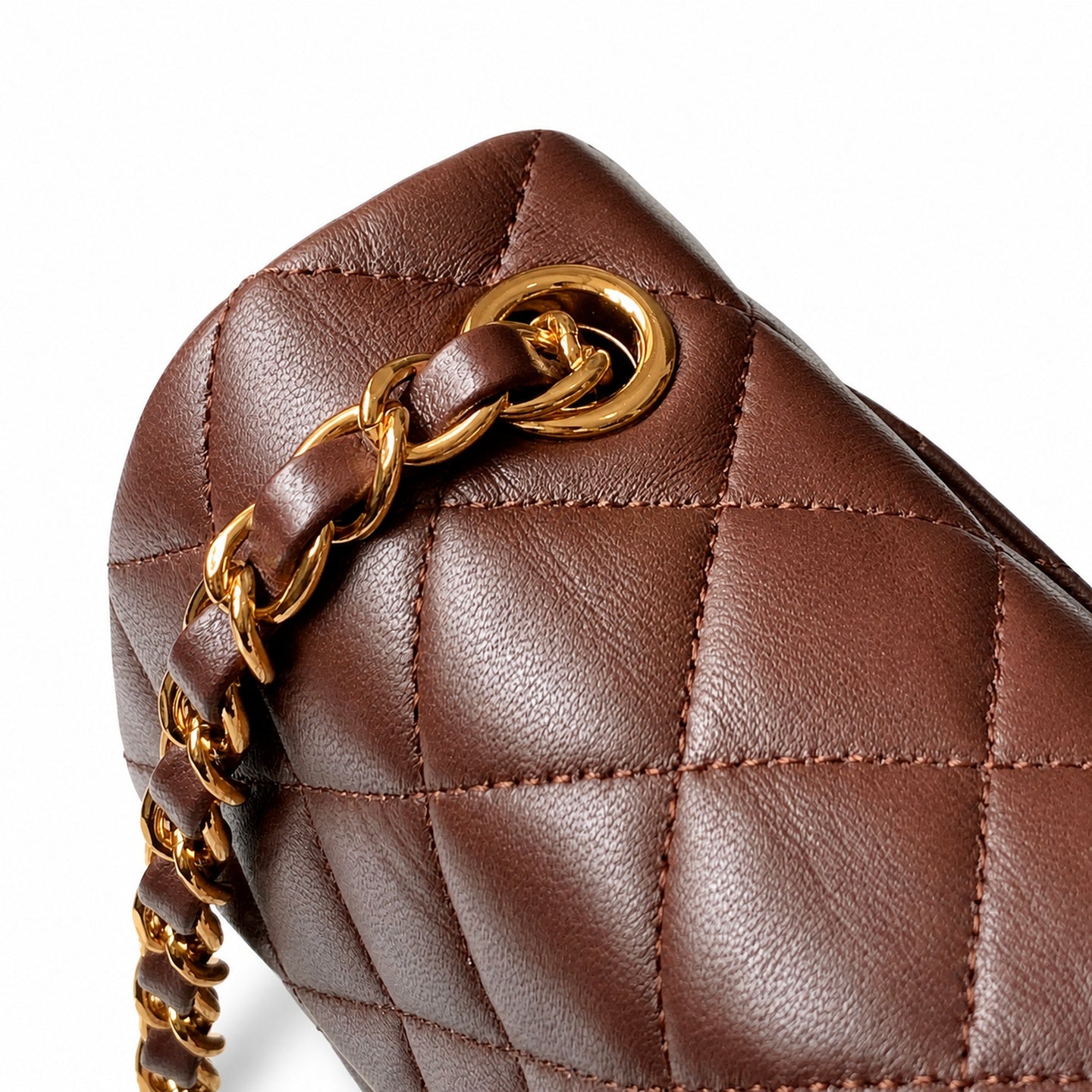 Chanel Reversible Mini Leather Black Brown Bag
