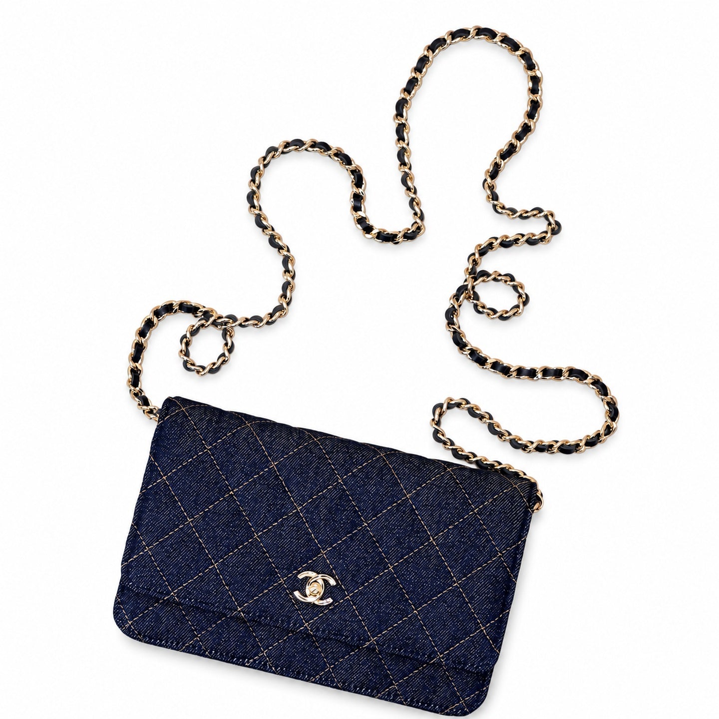 Chanel Supreme Small Denim Wallet on Chain