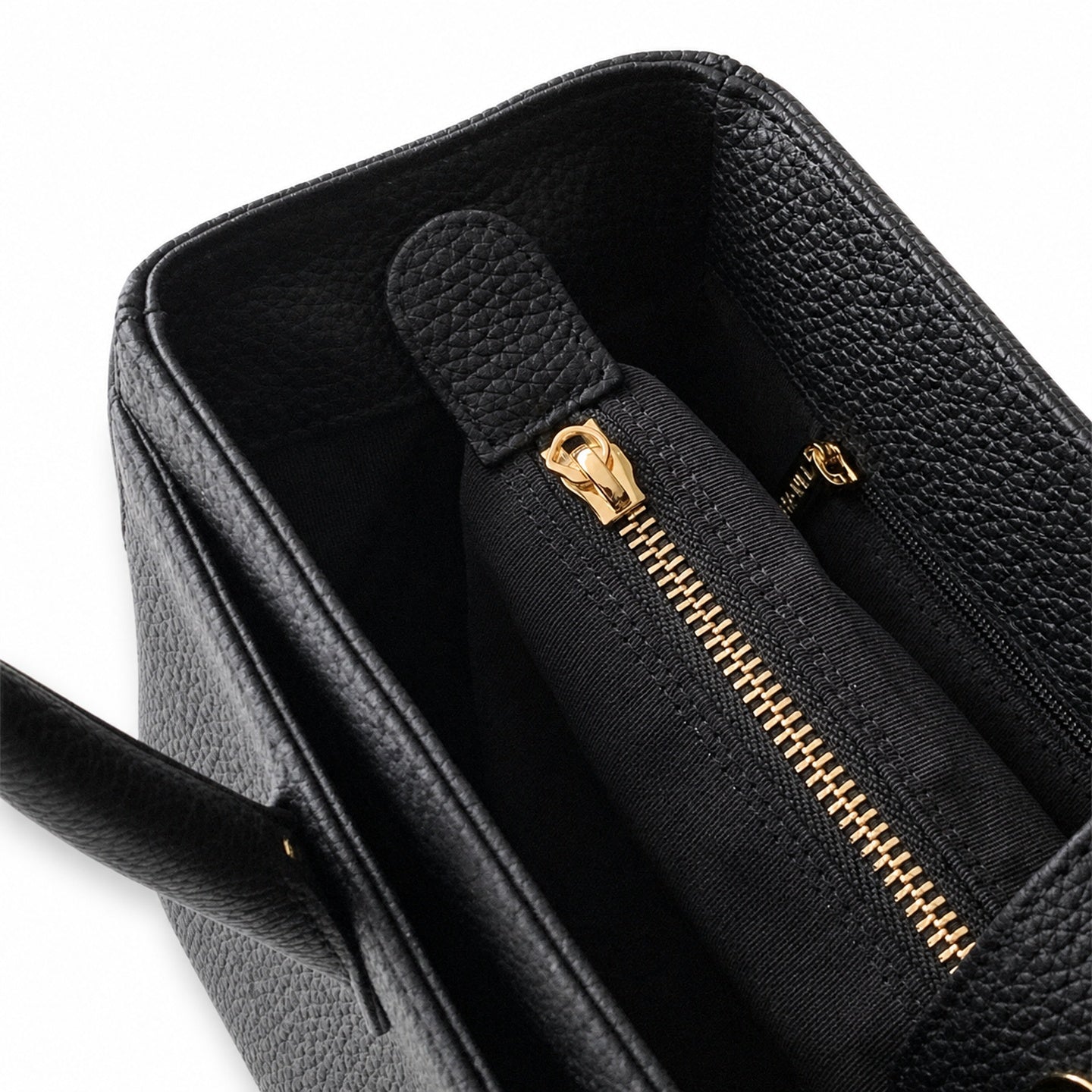 Chanel Small Leather Black Gold Handbag