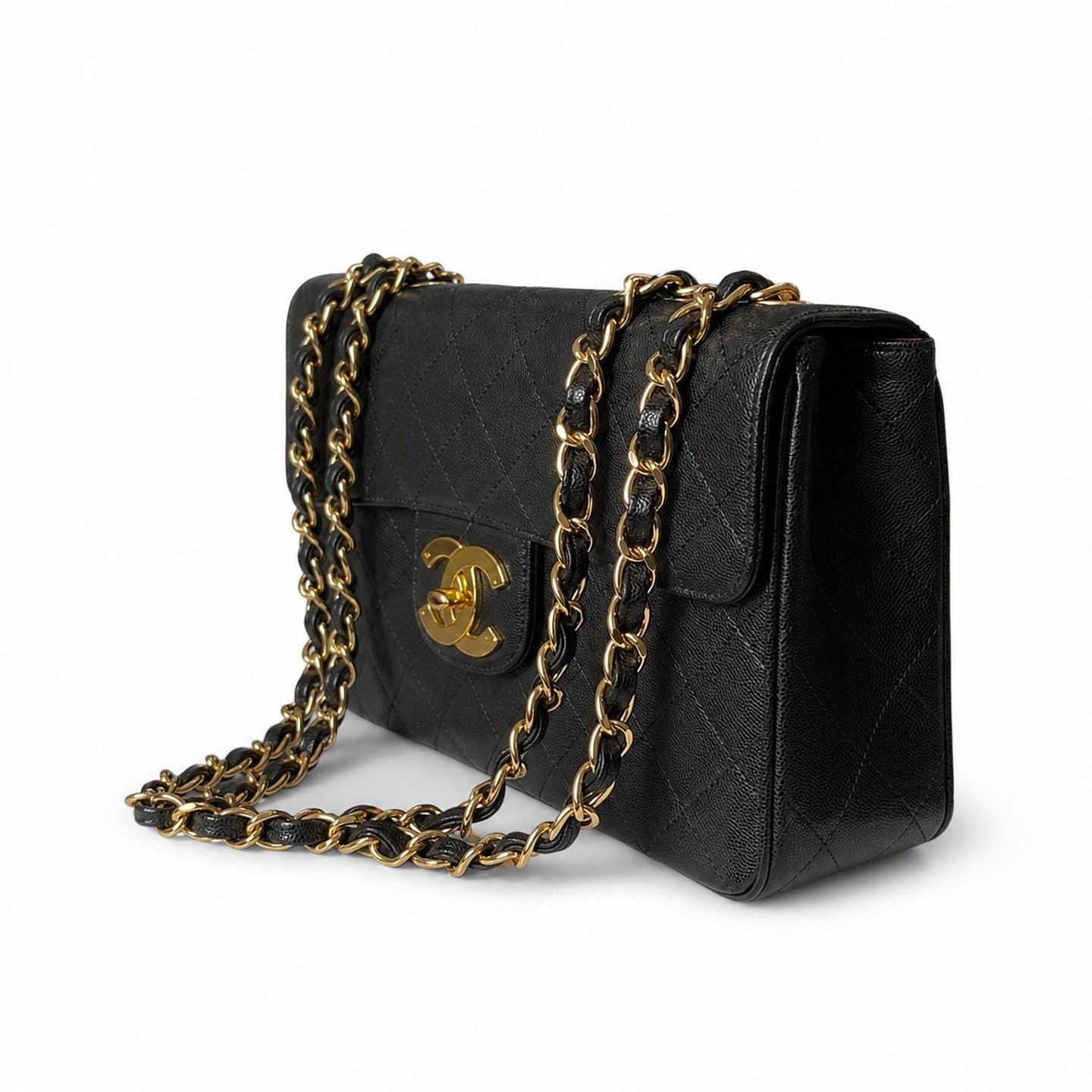 Chanel Classic Flap Reversible Large Gold Bag