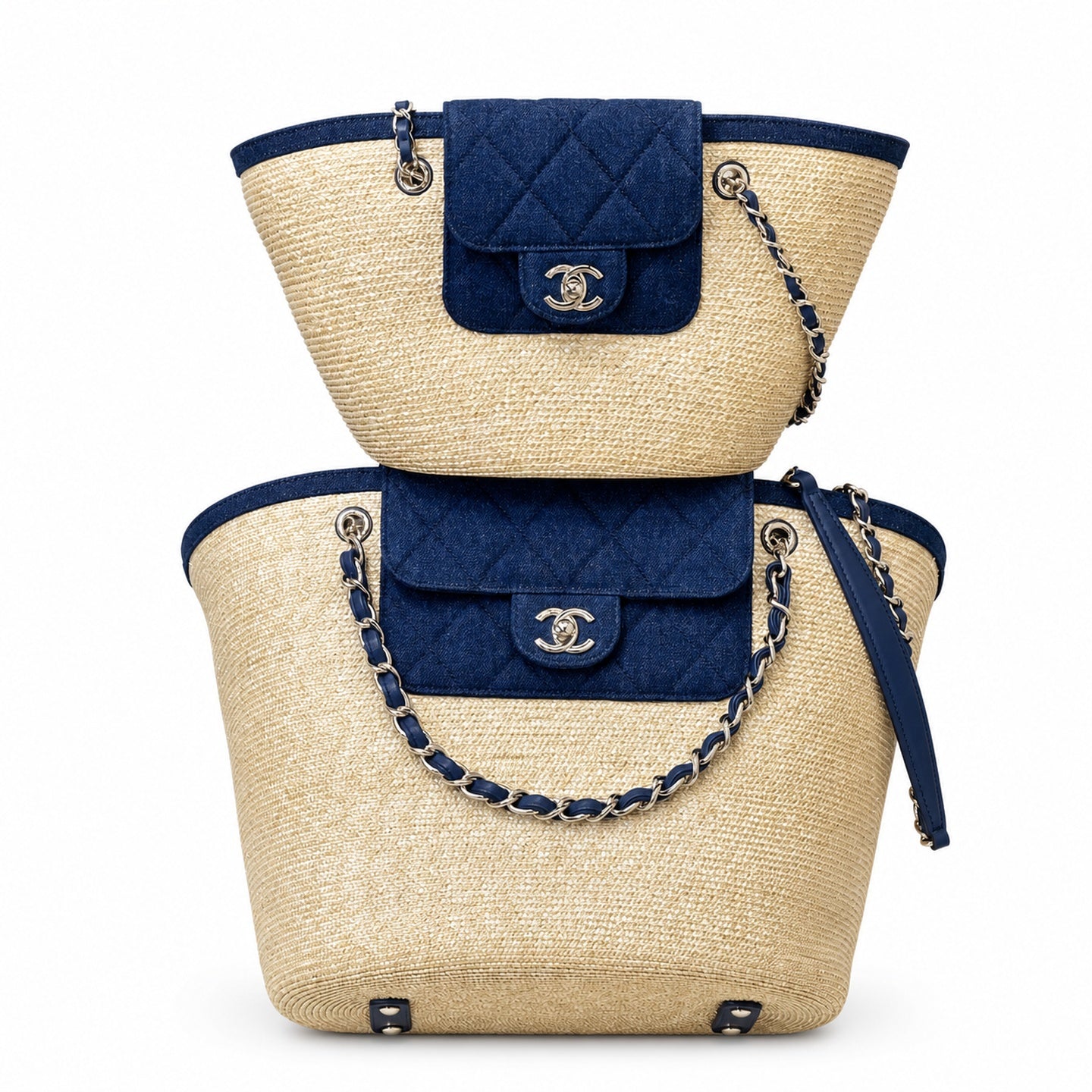 Chanel Small Raffia Bag