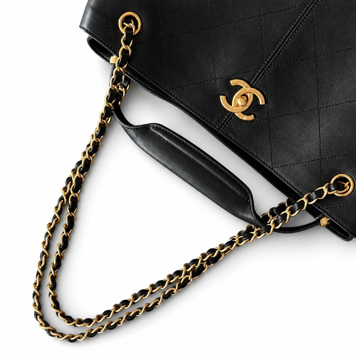 Chanel Large Suede Leather Bag