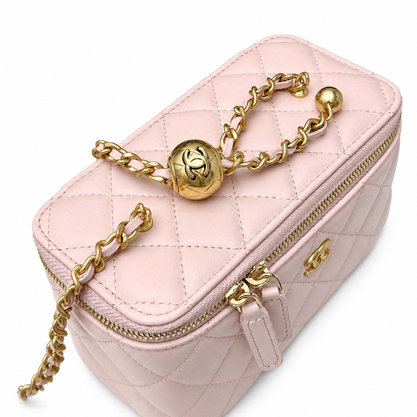 Chanel Mini Leather Gold Bag