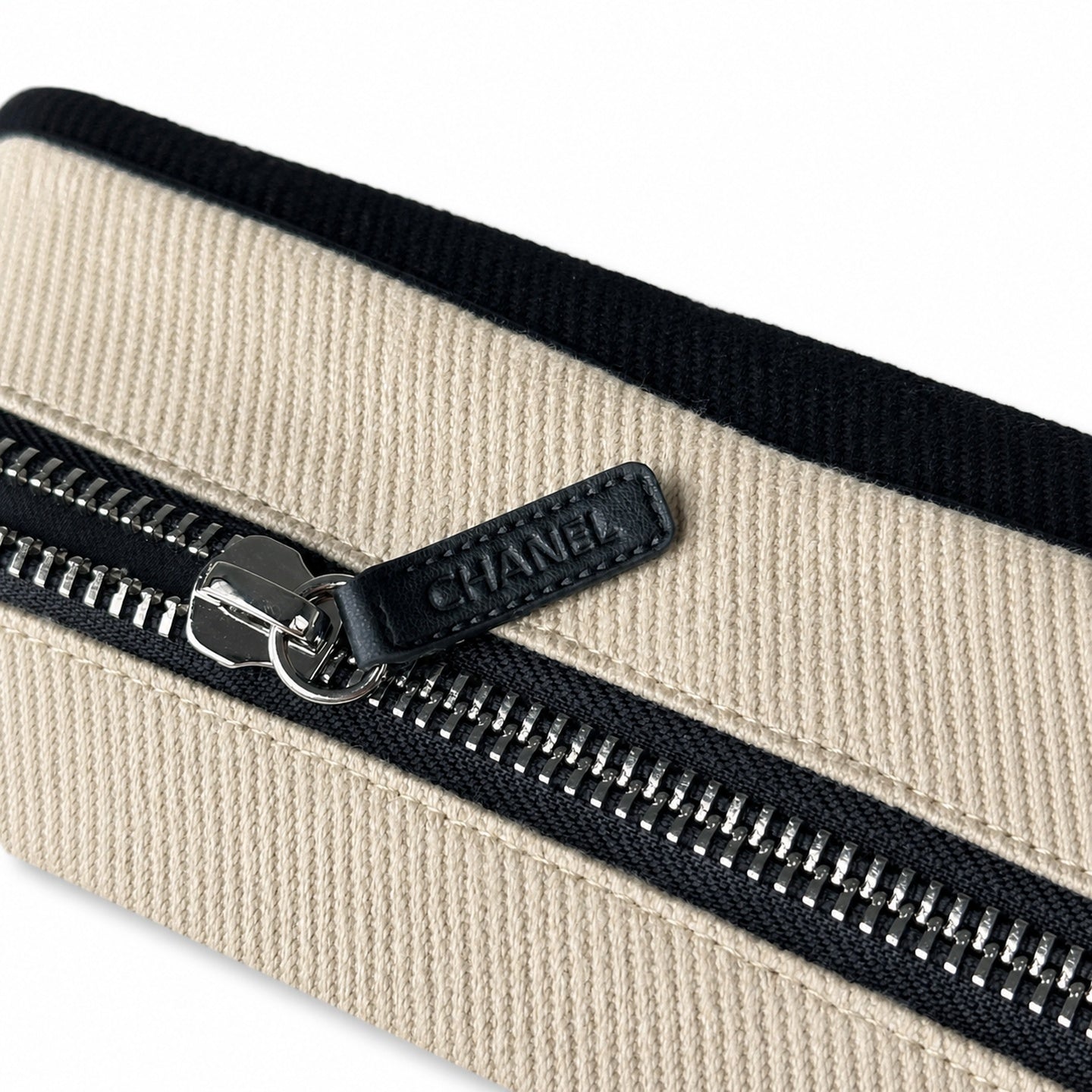 Chanel Small Embroidered Suede Leather Black Bag