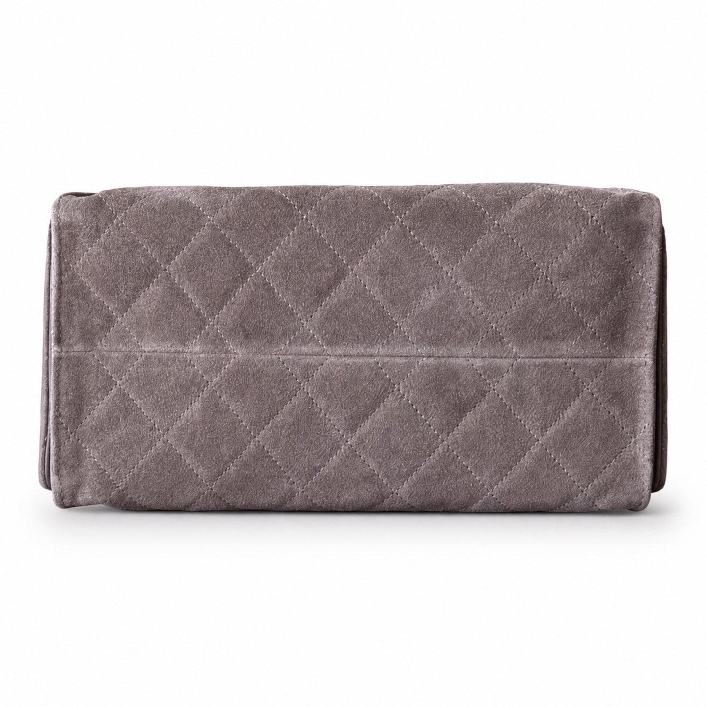 Chanel Small Suede Leather Black Gold Shopping Bag