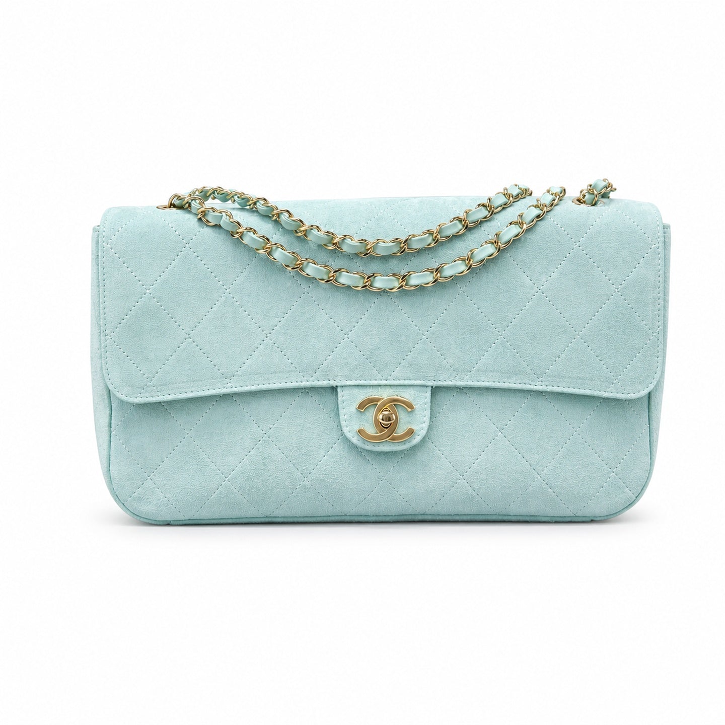 Chanel Suede Green Bag