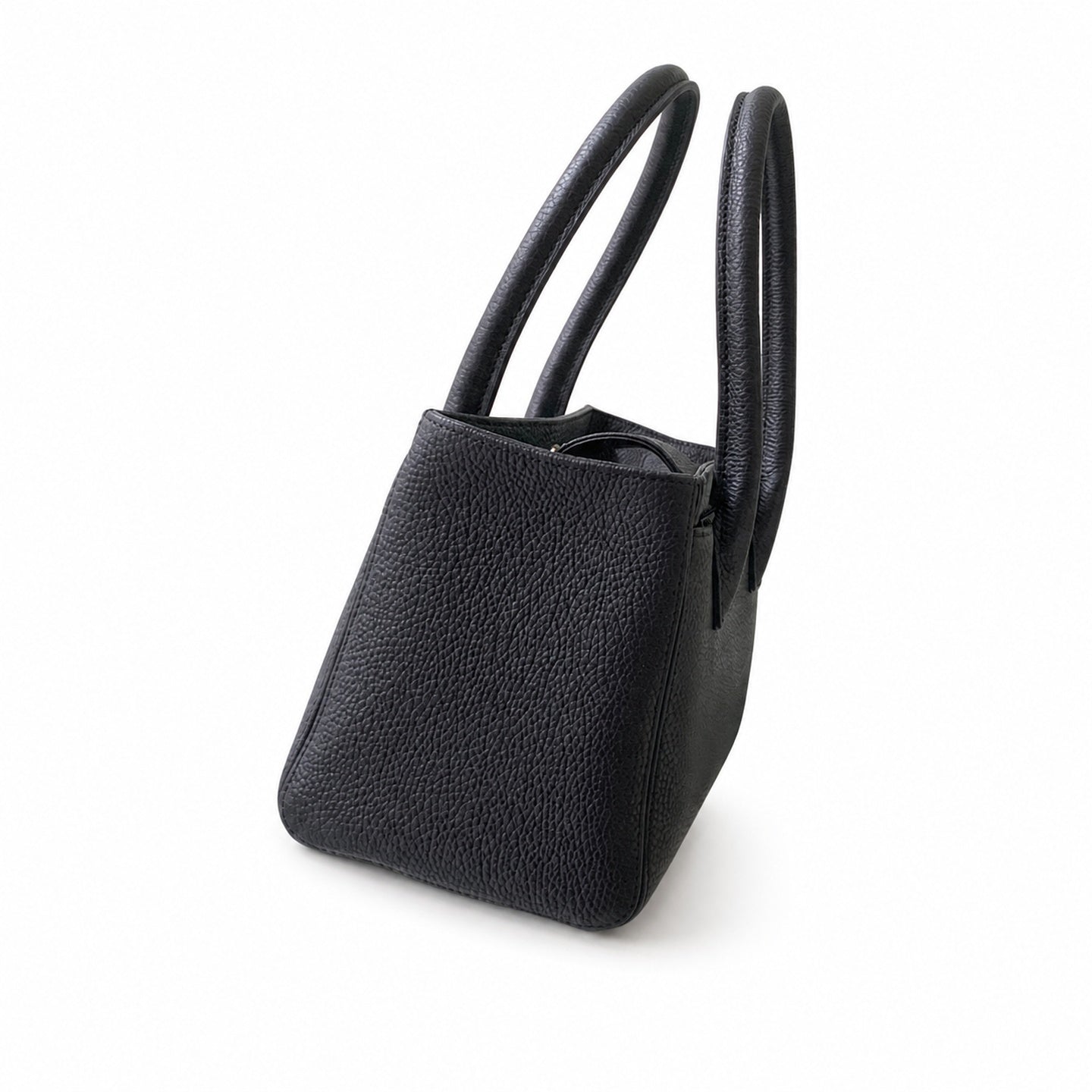 Chanel Small Leather Black Gold Handbag