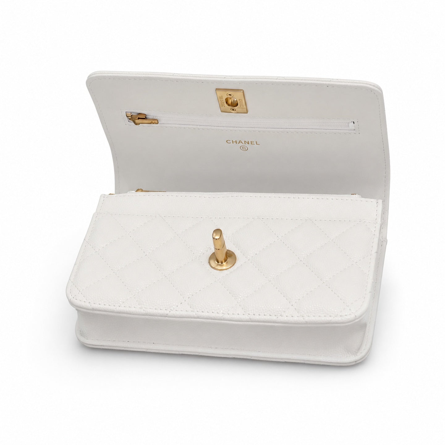 Chanel Leather Black Gold Wallet on Chain