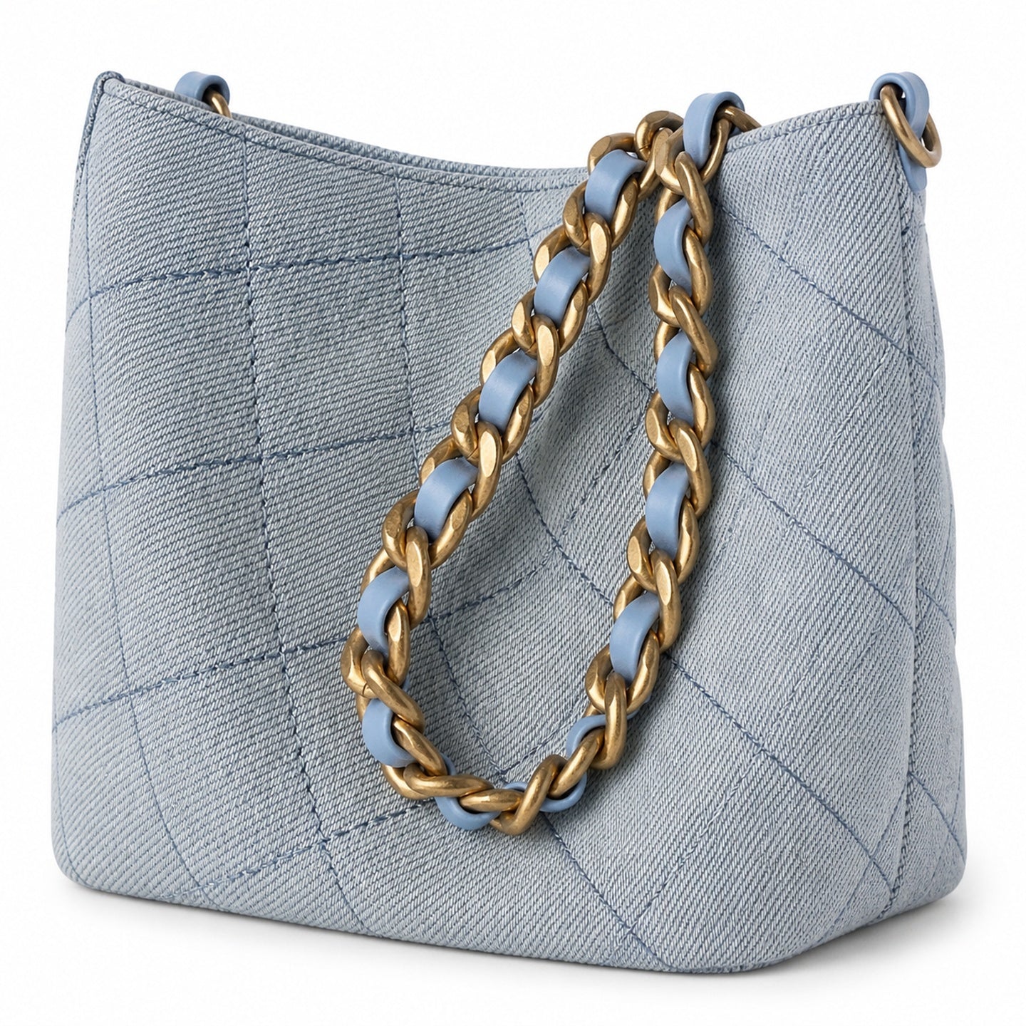 Chanel Denim Gold Bag