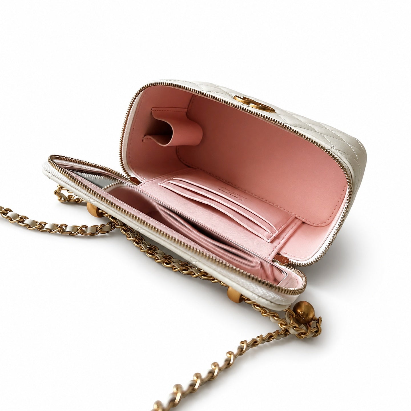 Chanel Black White Gold Bag