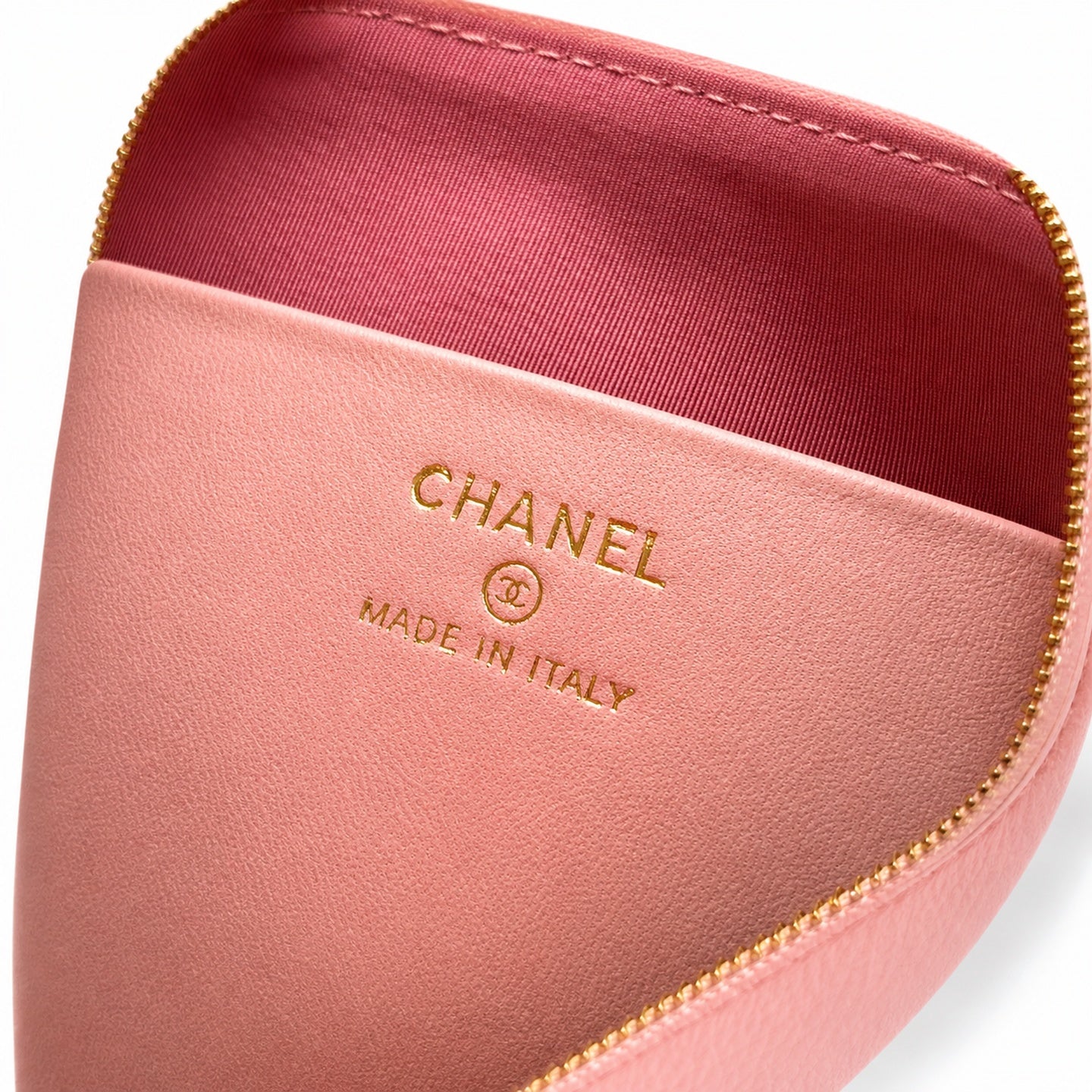 Chanel Small Leather Pink Silver Bag