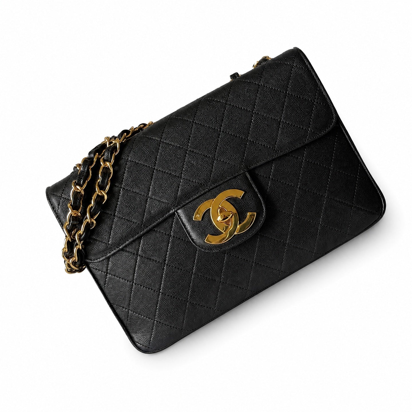 Chanel Classic Flap Reversible Large Gold Bag