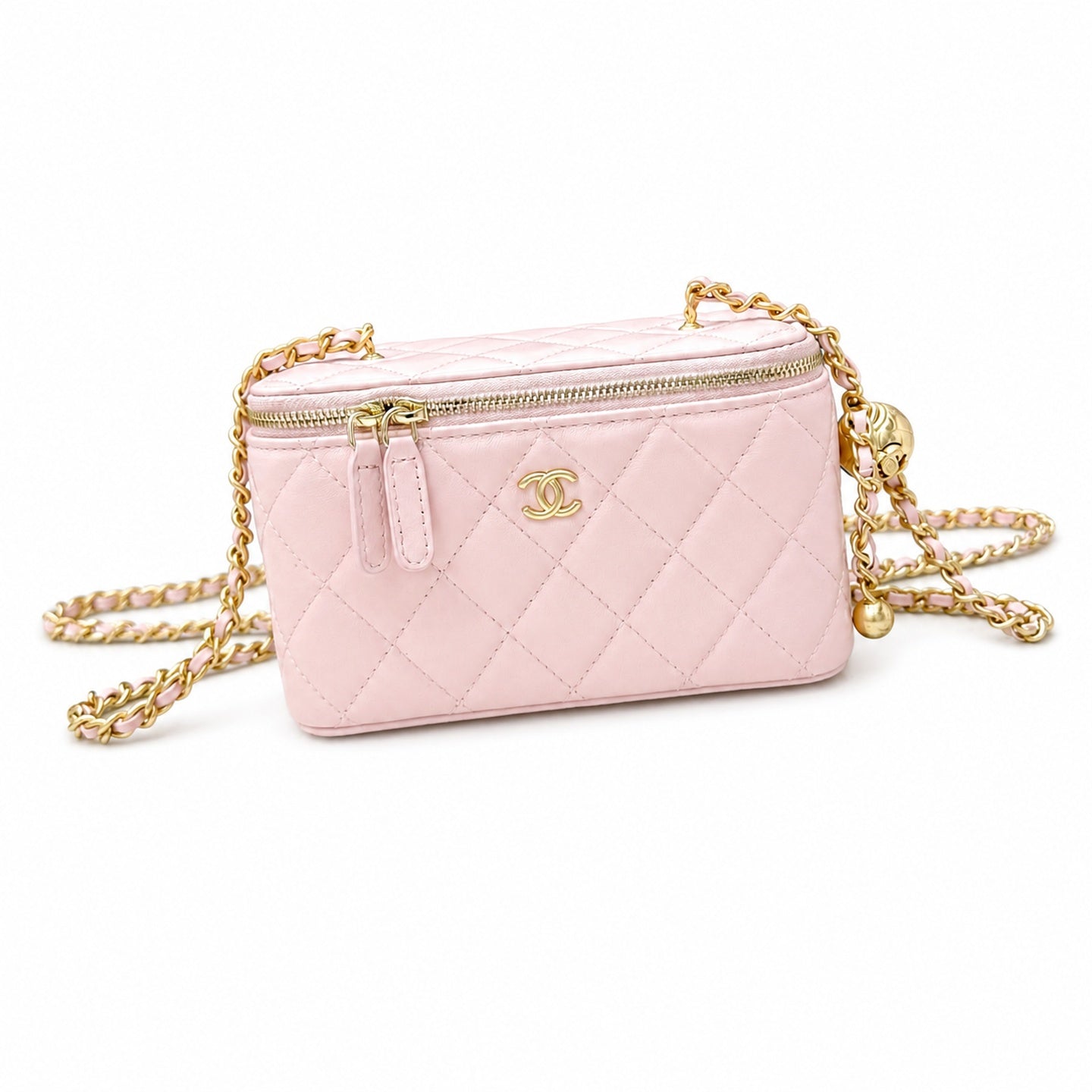 Chanel Mini Leather Gold Bag