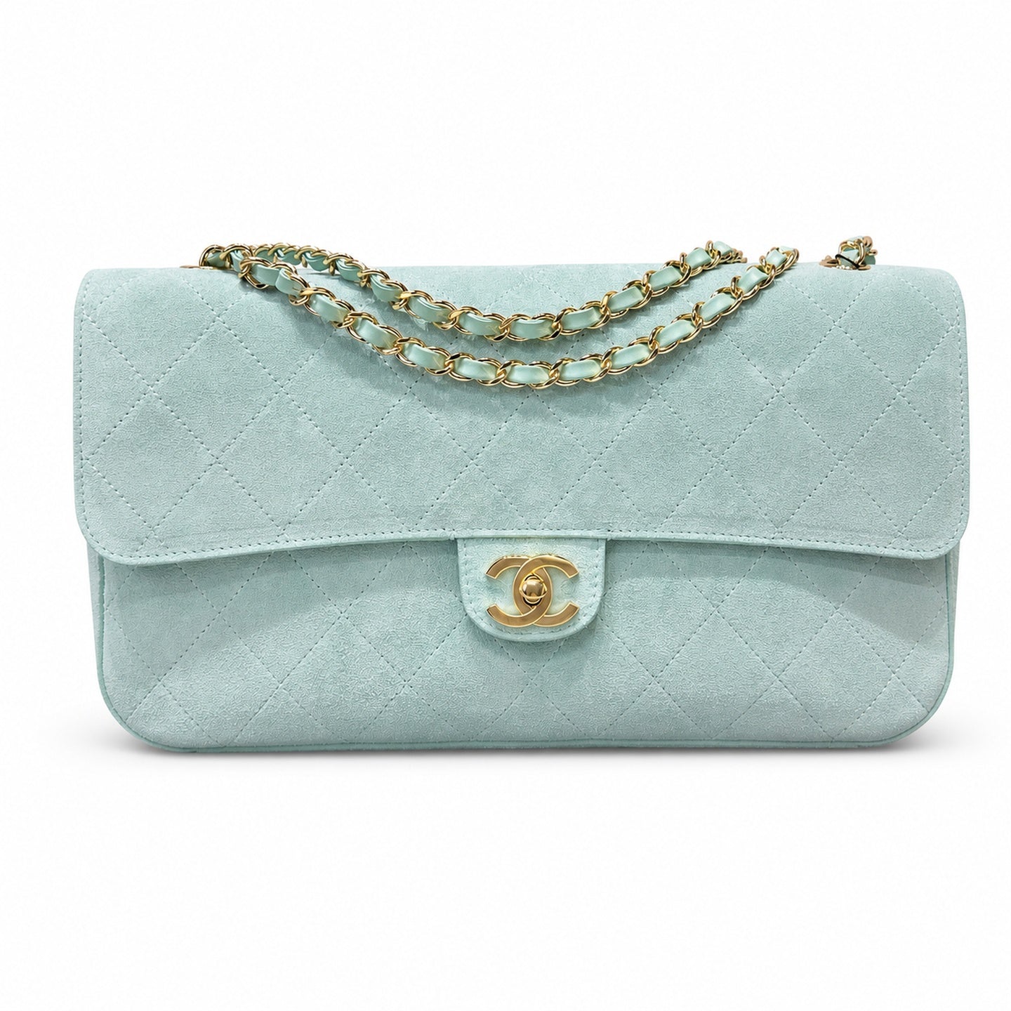 Chanel Suede Green Bag