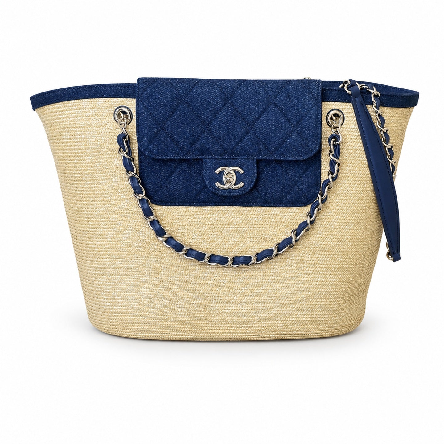 Chanel Small Raffia Bag