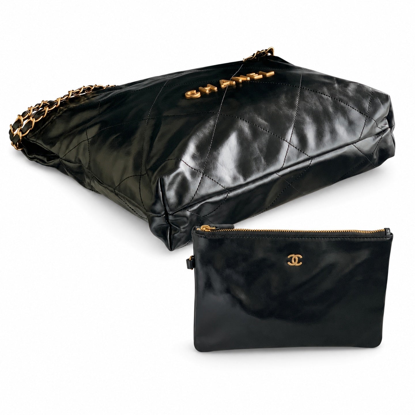 Chanel Small Leather Shopping Bag