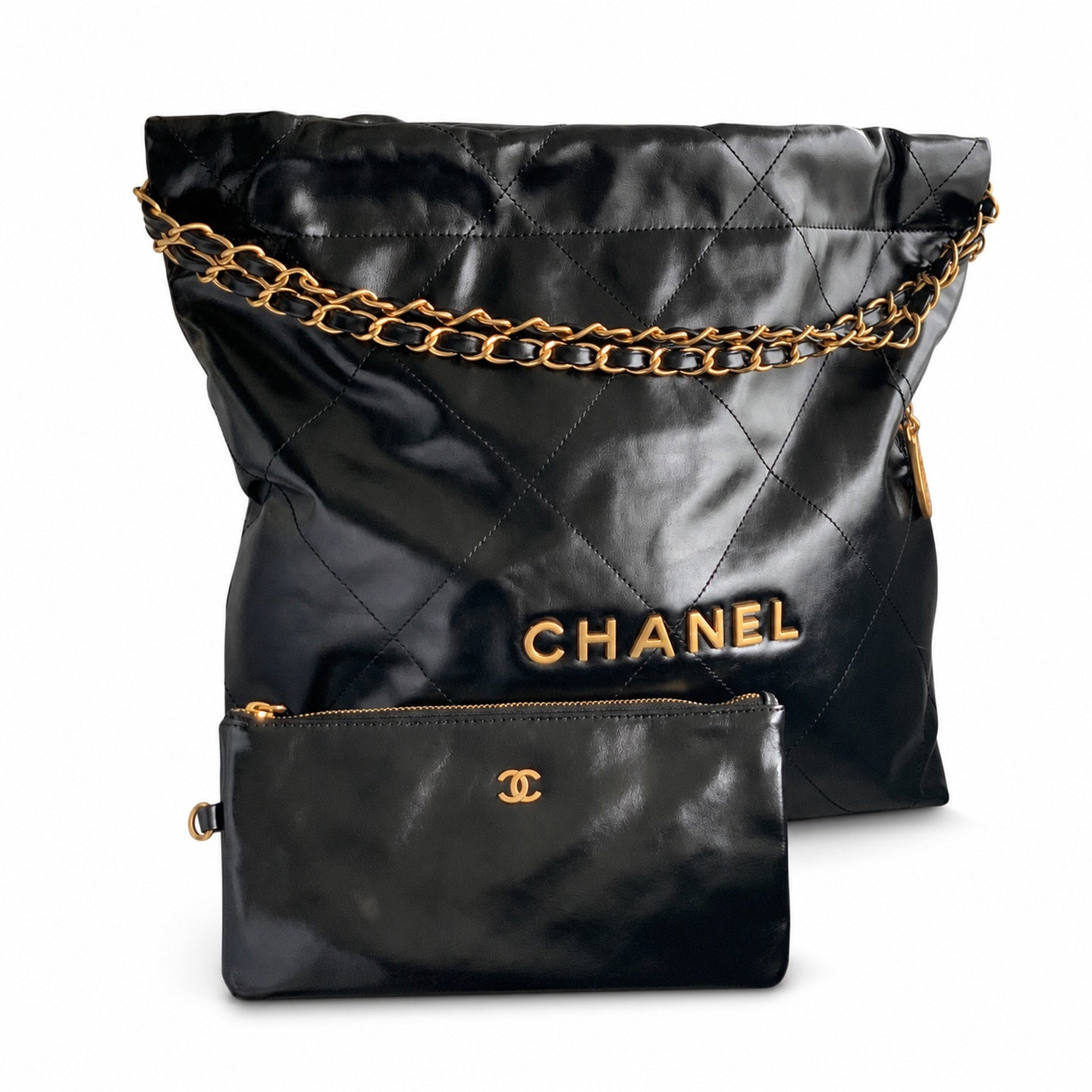 Chanel Small Leather Shopping Bag