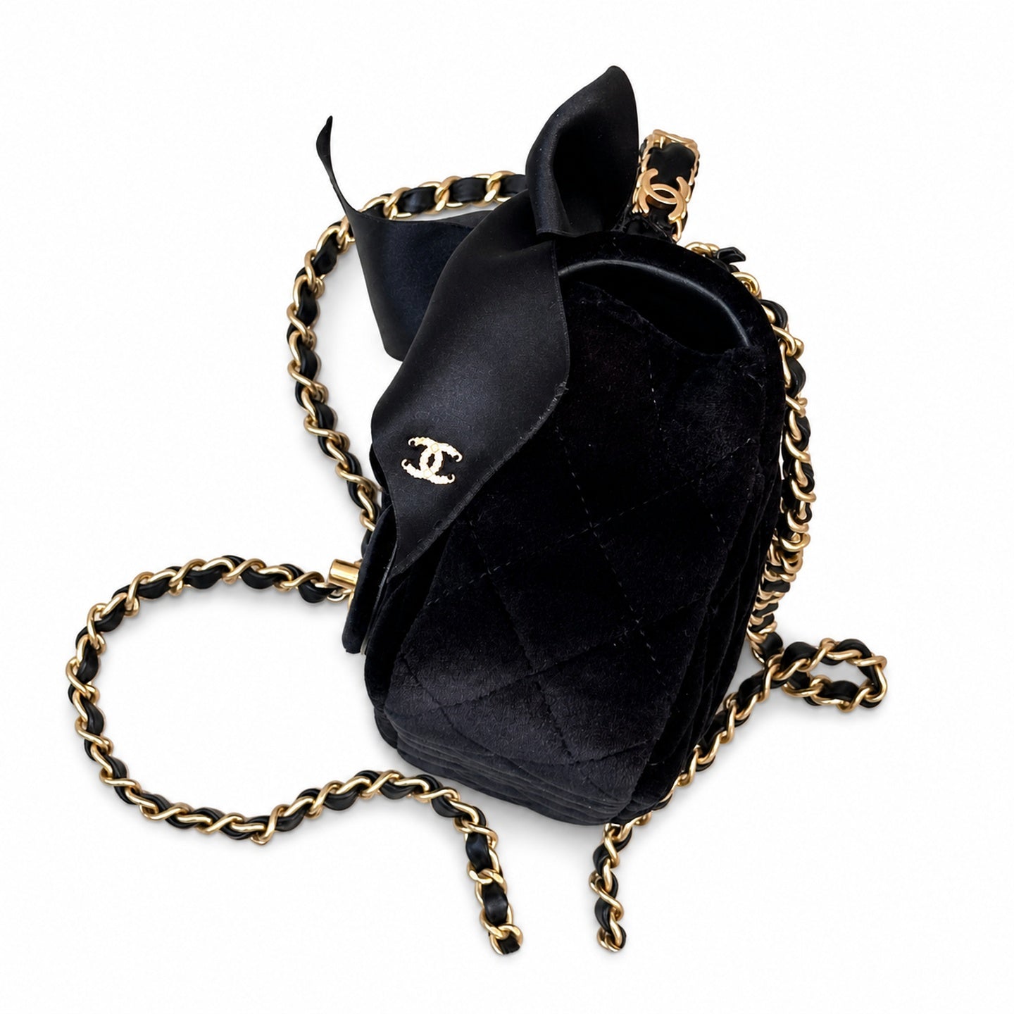 Chanel 25 Small Silk Velvet Bag