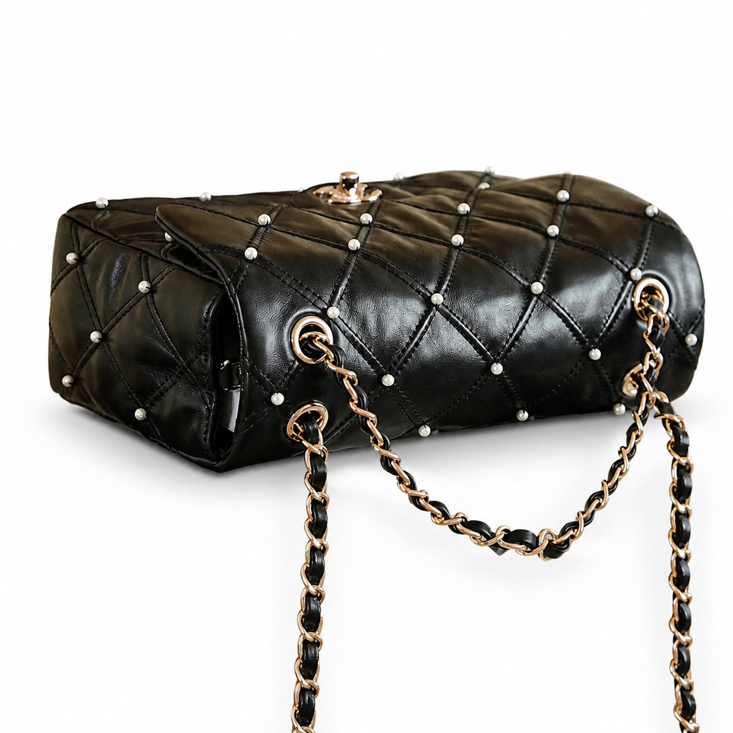 Chanel Cotton Leather Bag
