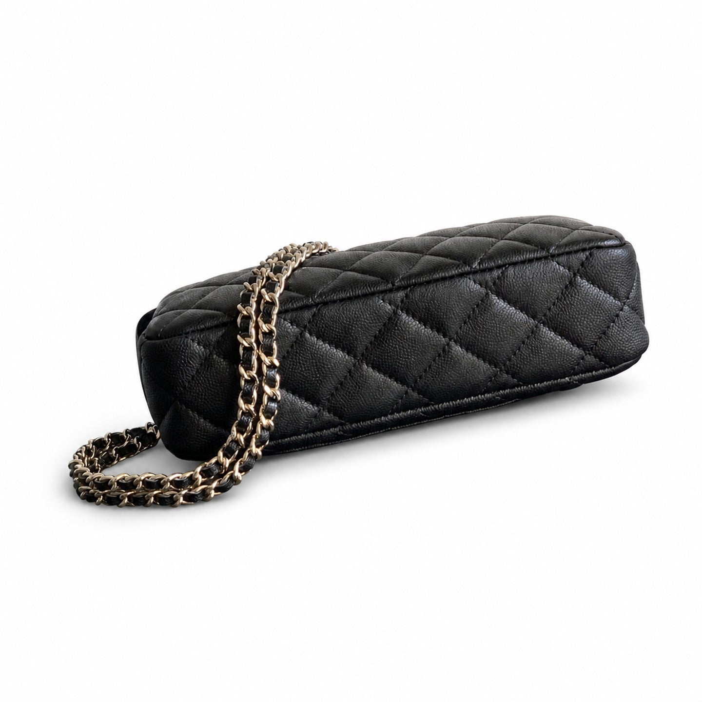 Chanel Small Leather Silver Bag
